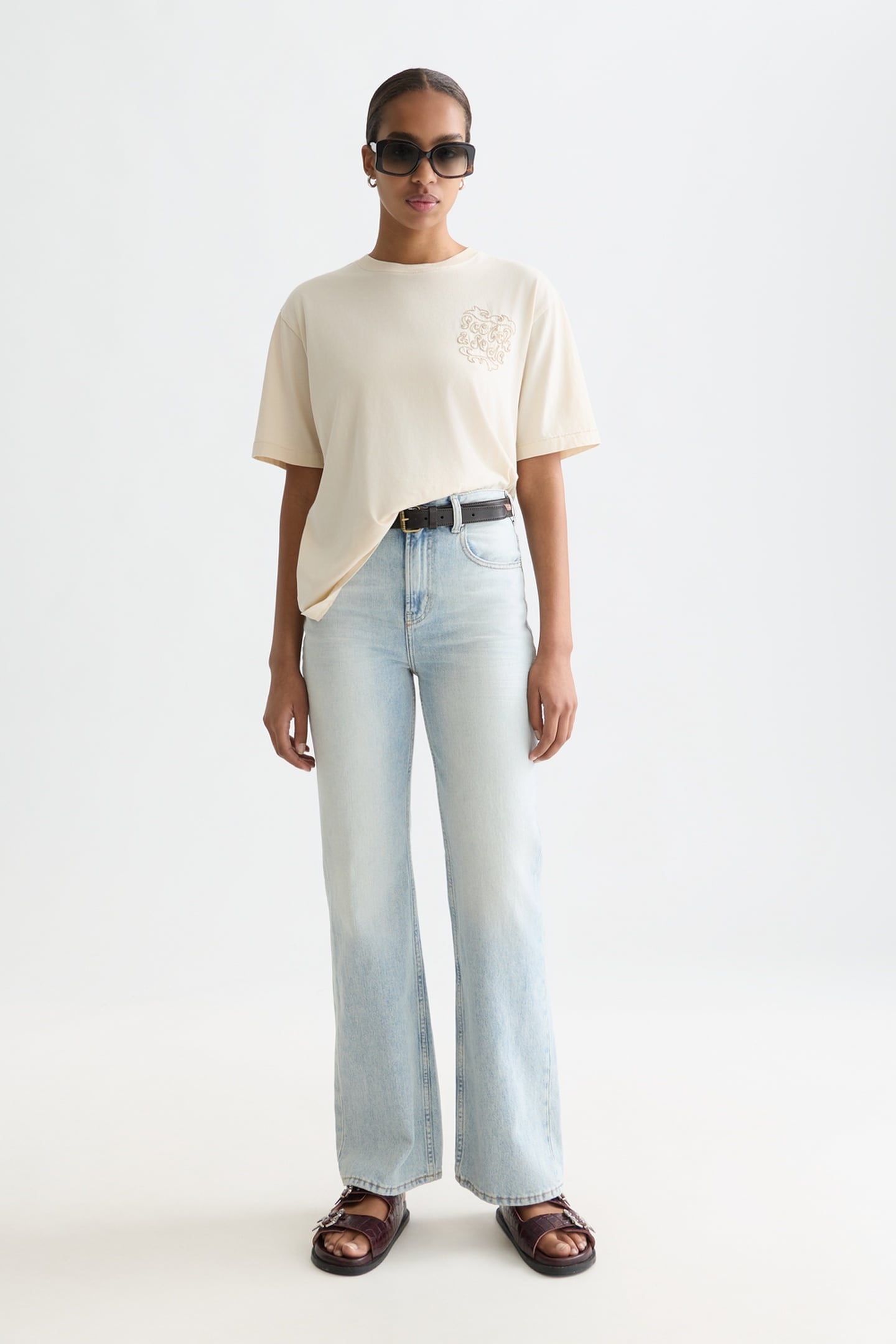 WASHED ARTWORK LOOSE-FIT T-SHIRT EGGNOG 3