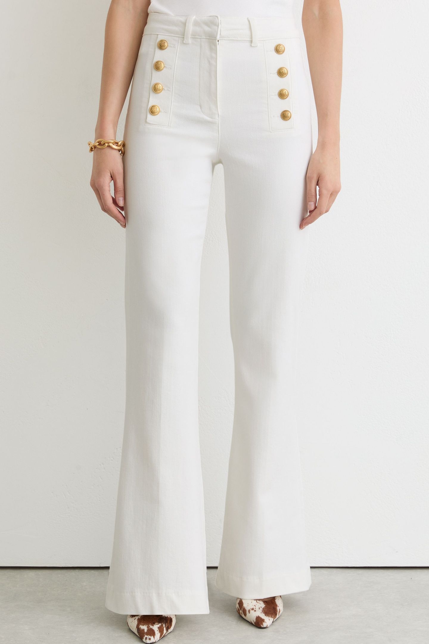 FLARE JEAN WHITE 3