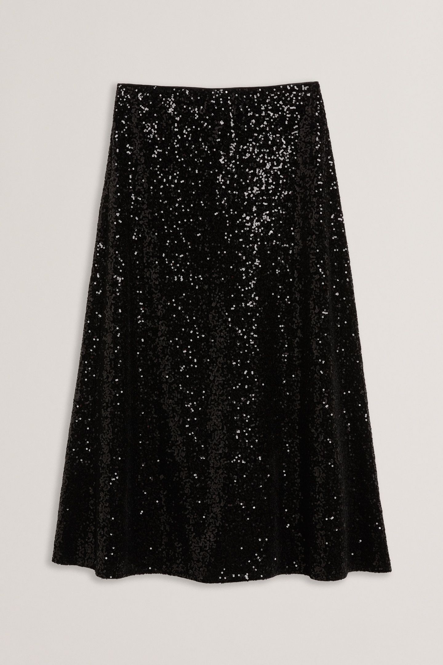 WMS LUSA SEQUIN BIAS CUT MIDI SKIRT BLACK 3