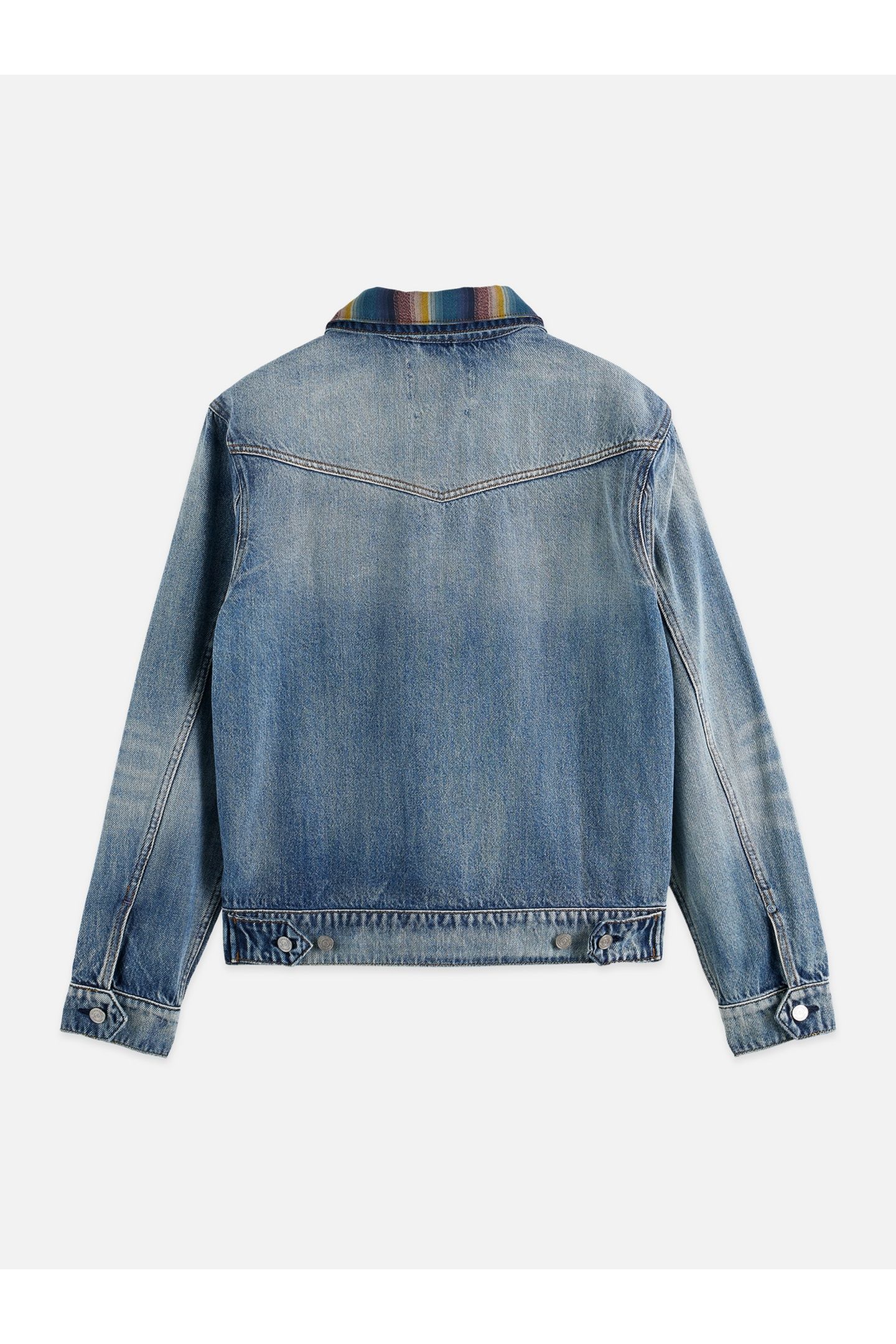 WASHED DENIM RANCH JACKET NAVY 2