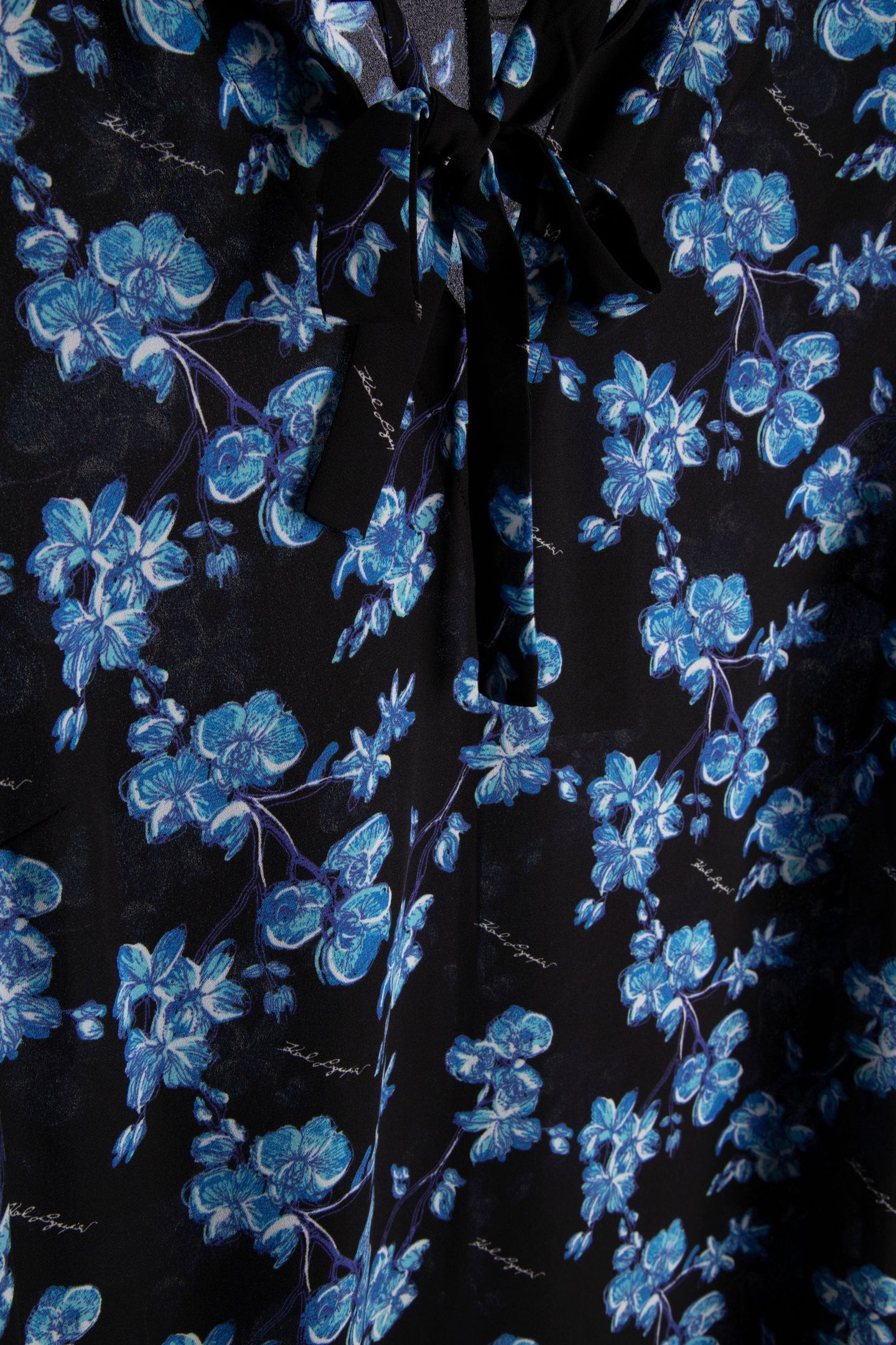 ORCHID FEMININE DRESS BLUE ORCHID PRINT 4