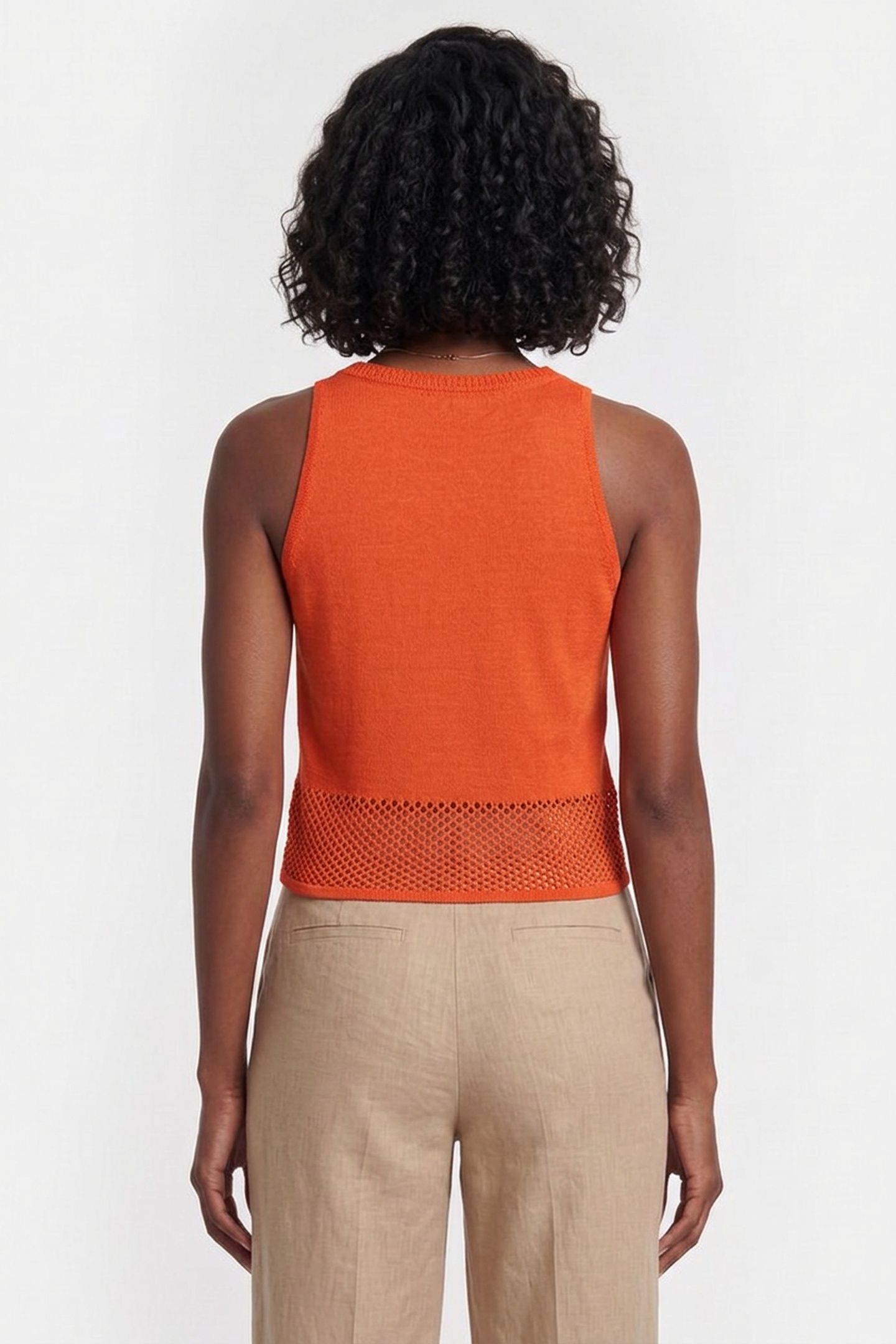 CROCHET KNIT TOP TANGERINE TANGO 4