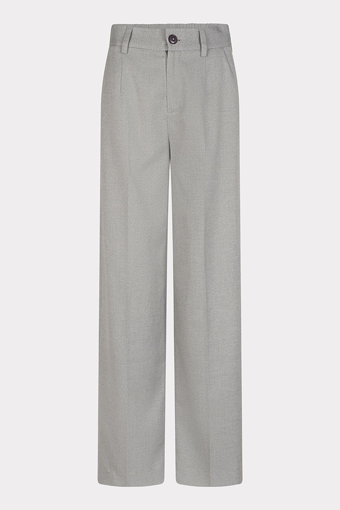 TROUSERS WIDE LEG LUREX LIGHT GREY MELANGE 4