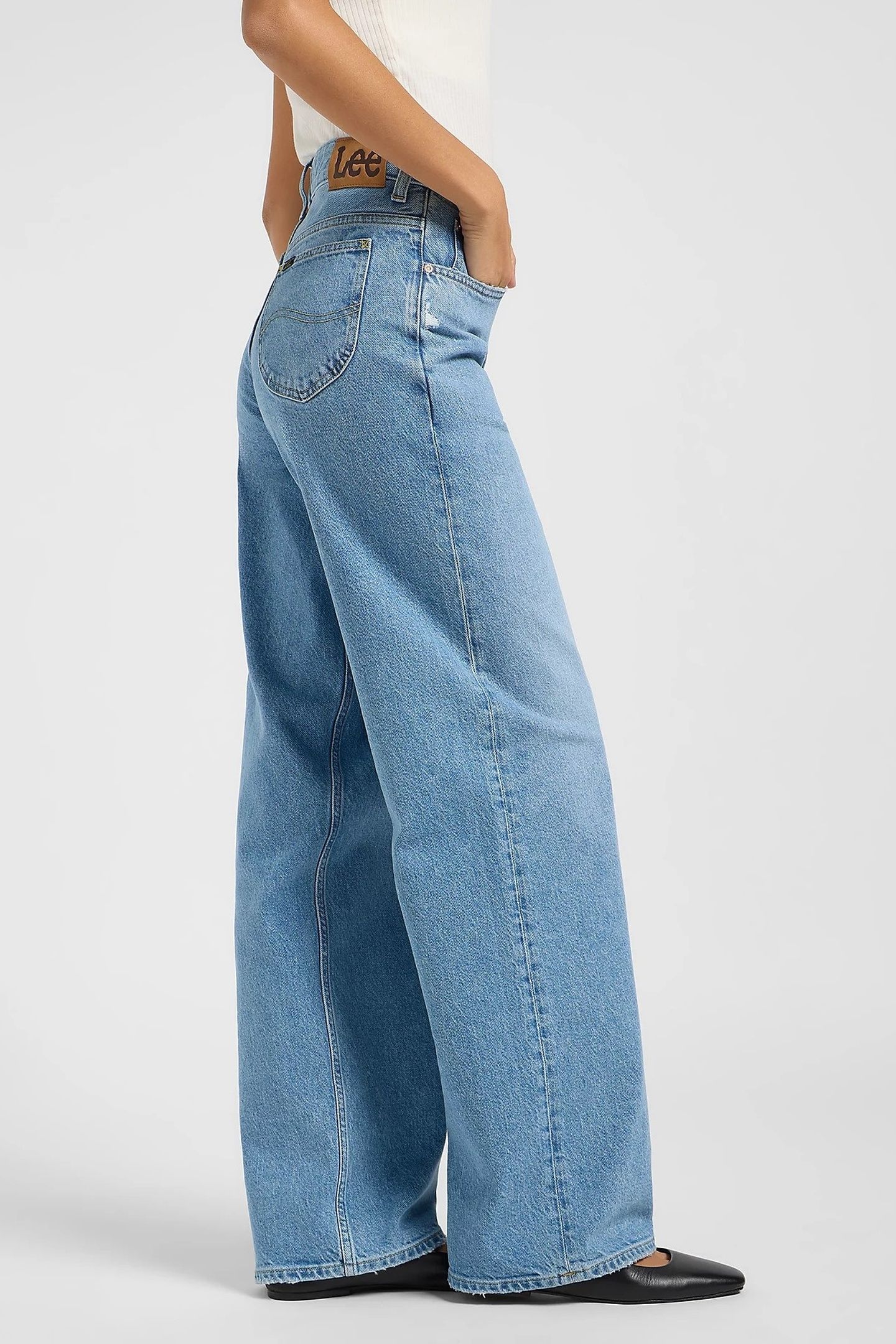 RIDER LOOSE BLUE KOI LOOSE STRAIGHT JEANS DENIM BLUE 4