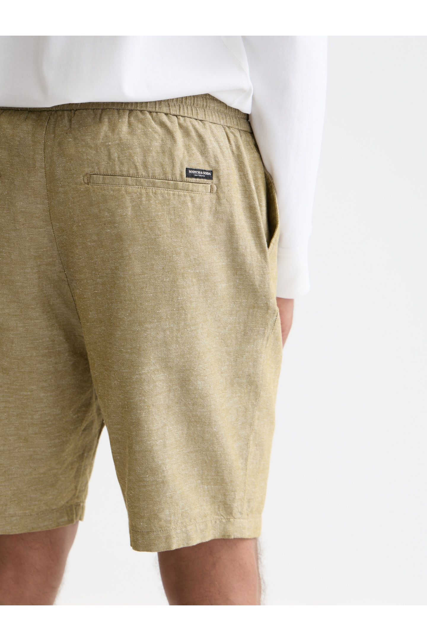 SEASONAL CORE FAVE COTTON LINEN REGULAR-FIT CHINO SHORTS DAR 6