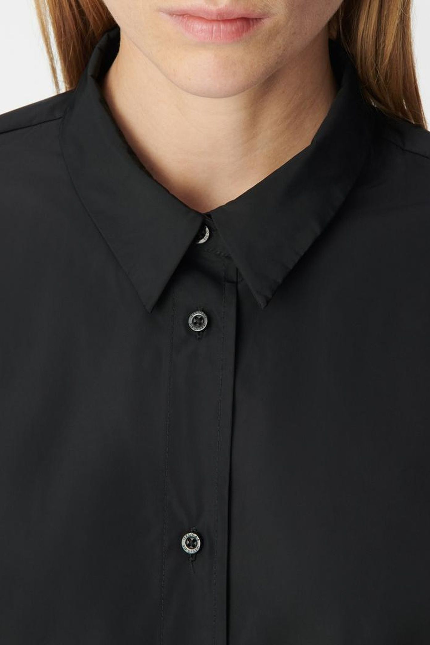 BLACK SATIN TAFFETA BODY SHIRT 6