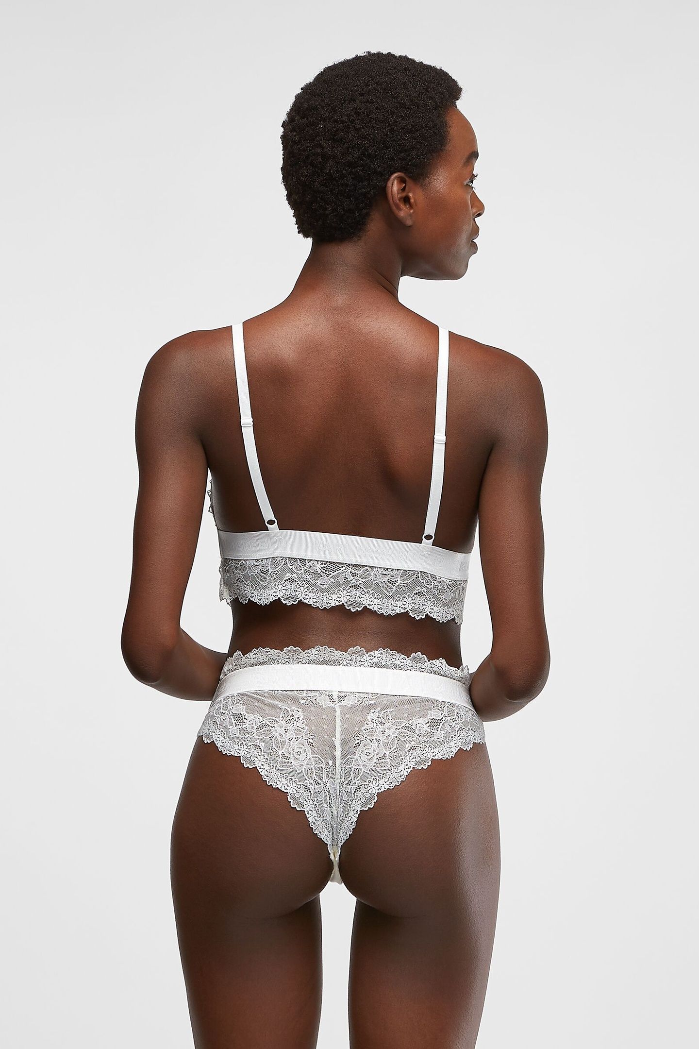TAILORED LACE BRA IVORY 2