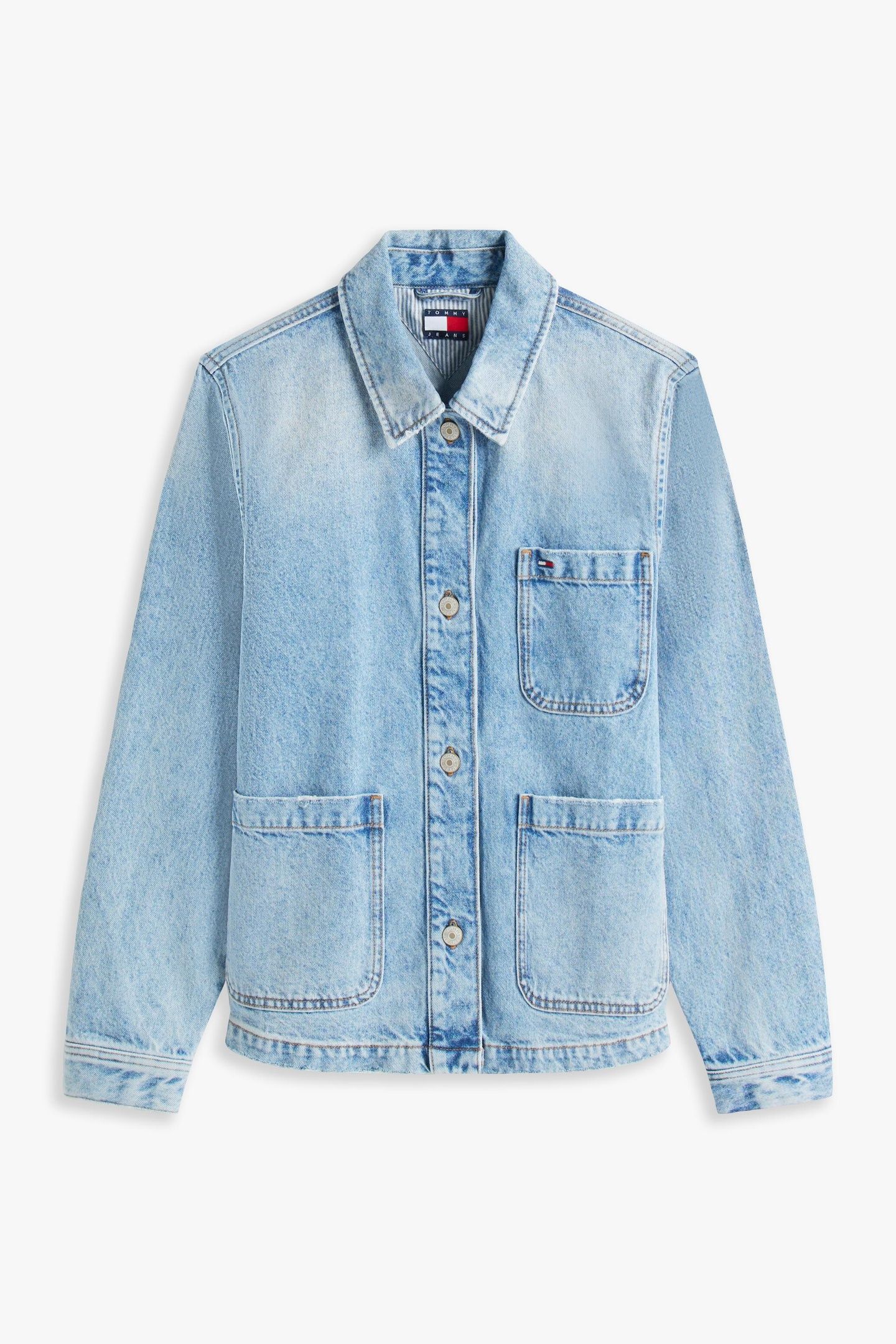 CHORE JACKET DENIM MID LIGHT BLUE 4