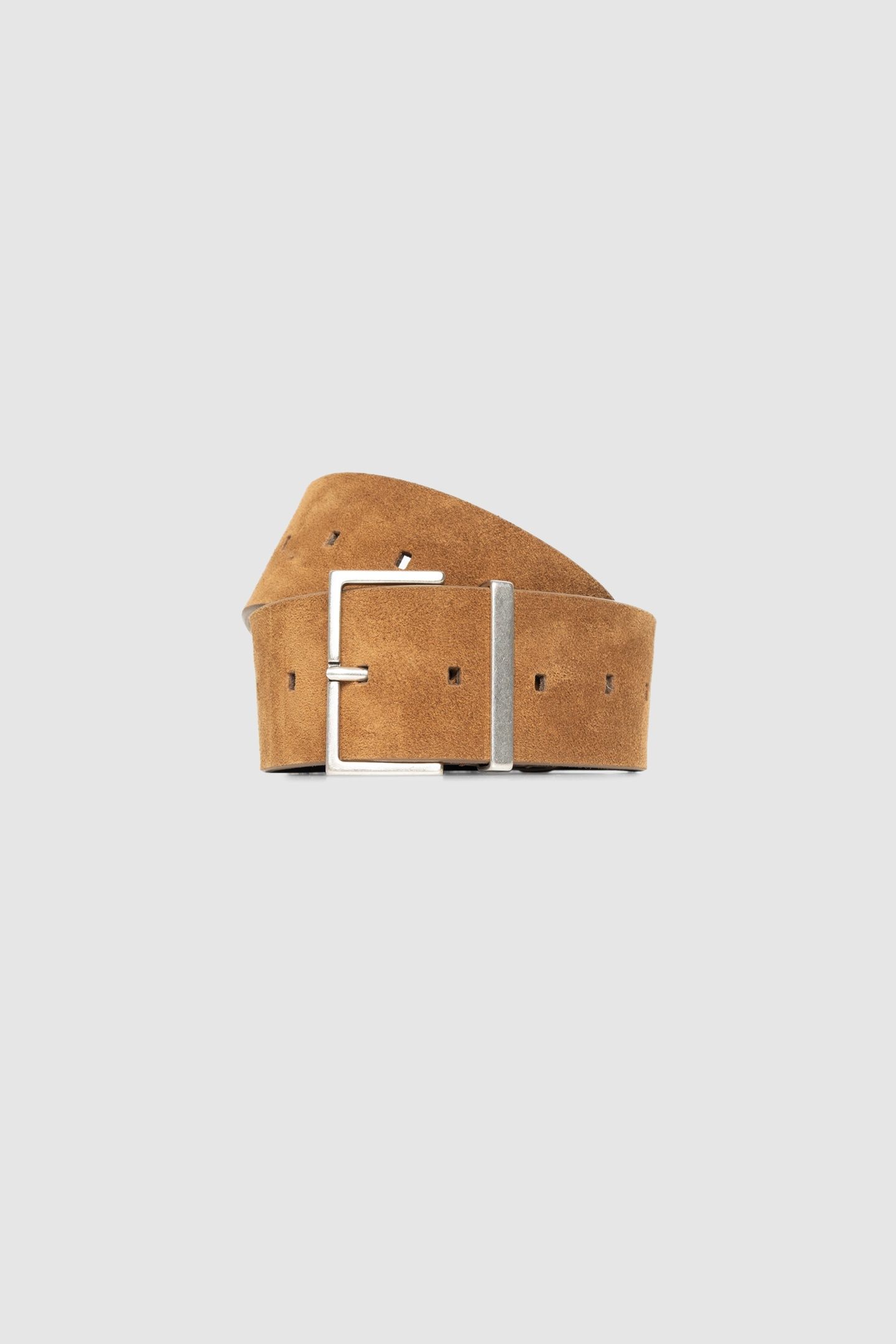 BEIGE SUEDE WIDE BELT 1
