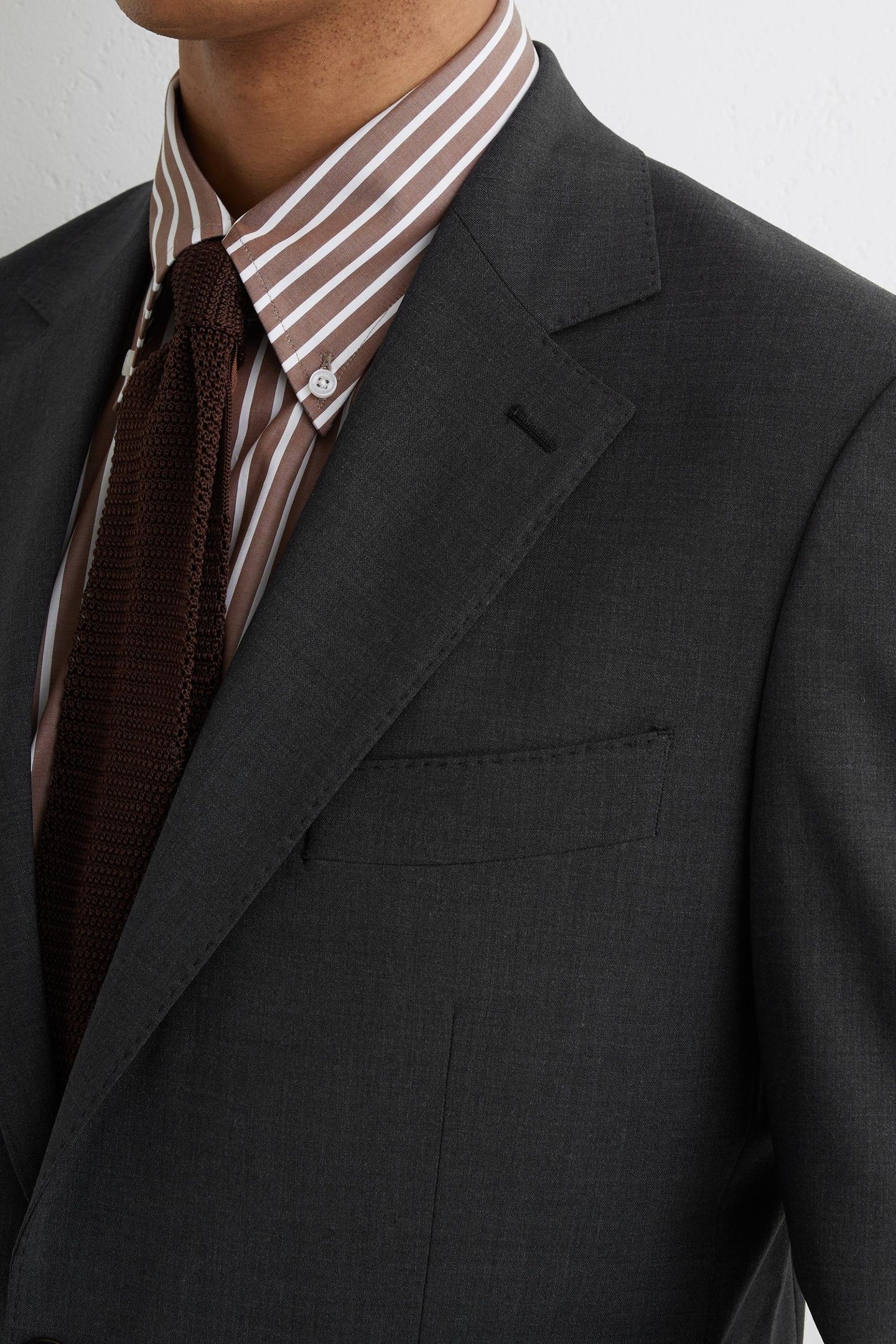 SB 2B NOTCH PLAIN BLAZER GREY 6