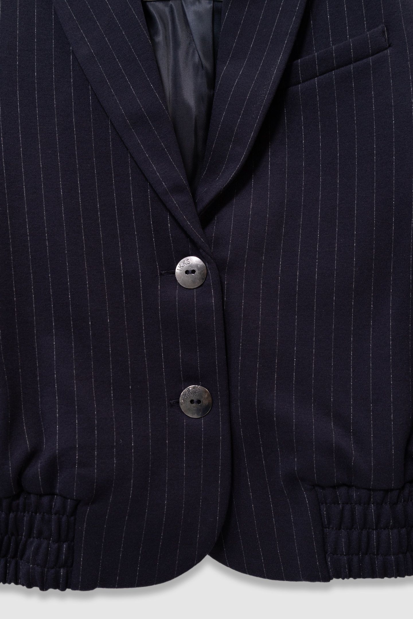 GIRLS’ NAVY PINSTRIPE SUIT JACKET 5