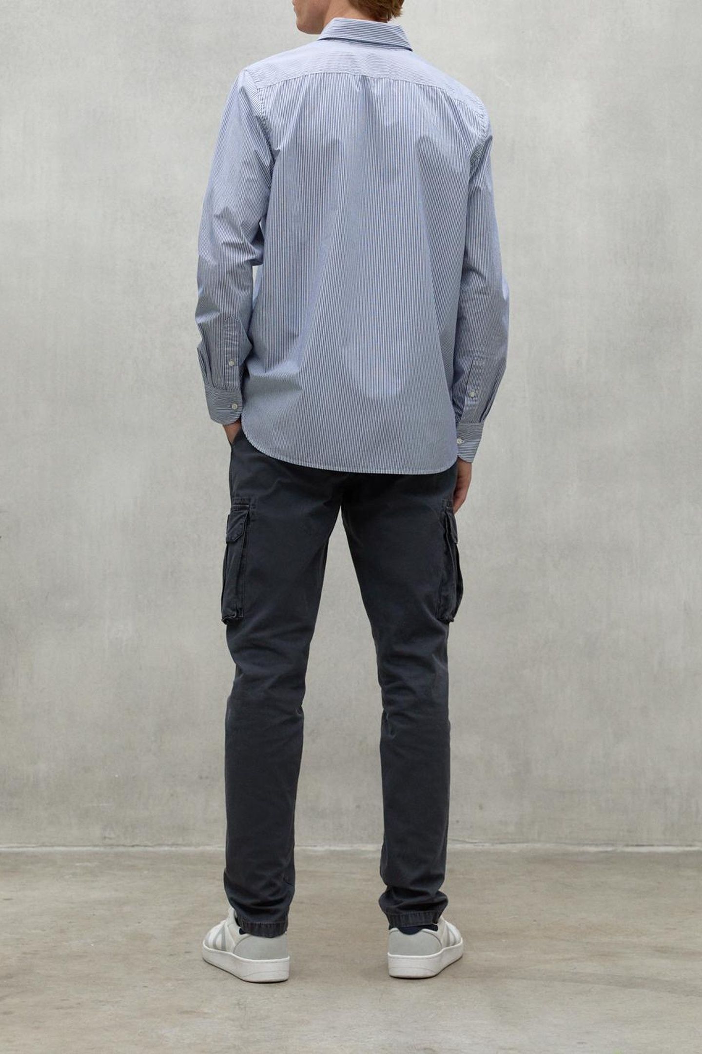 ALFREDOALF SHIRT WHITE + DEEP NAVY 2