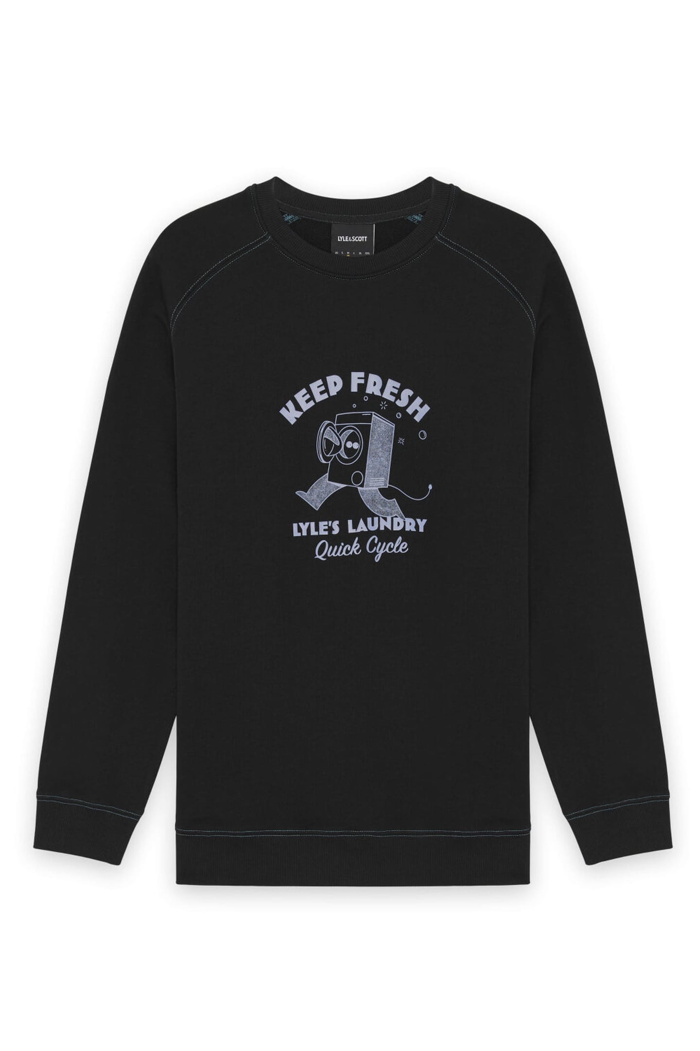 KEEP FRESH GRAPHIC SWEATSHIRT JET BLACK 4