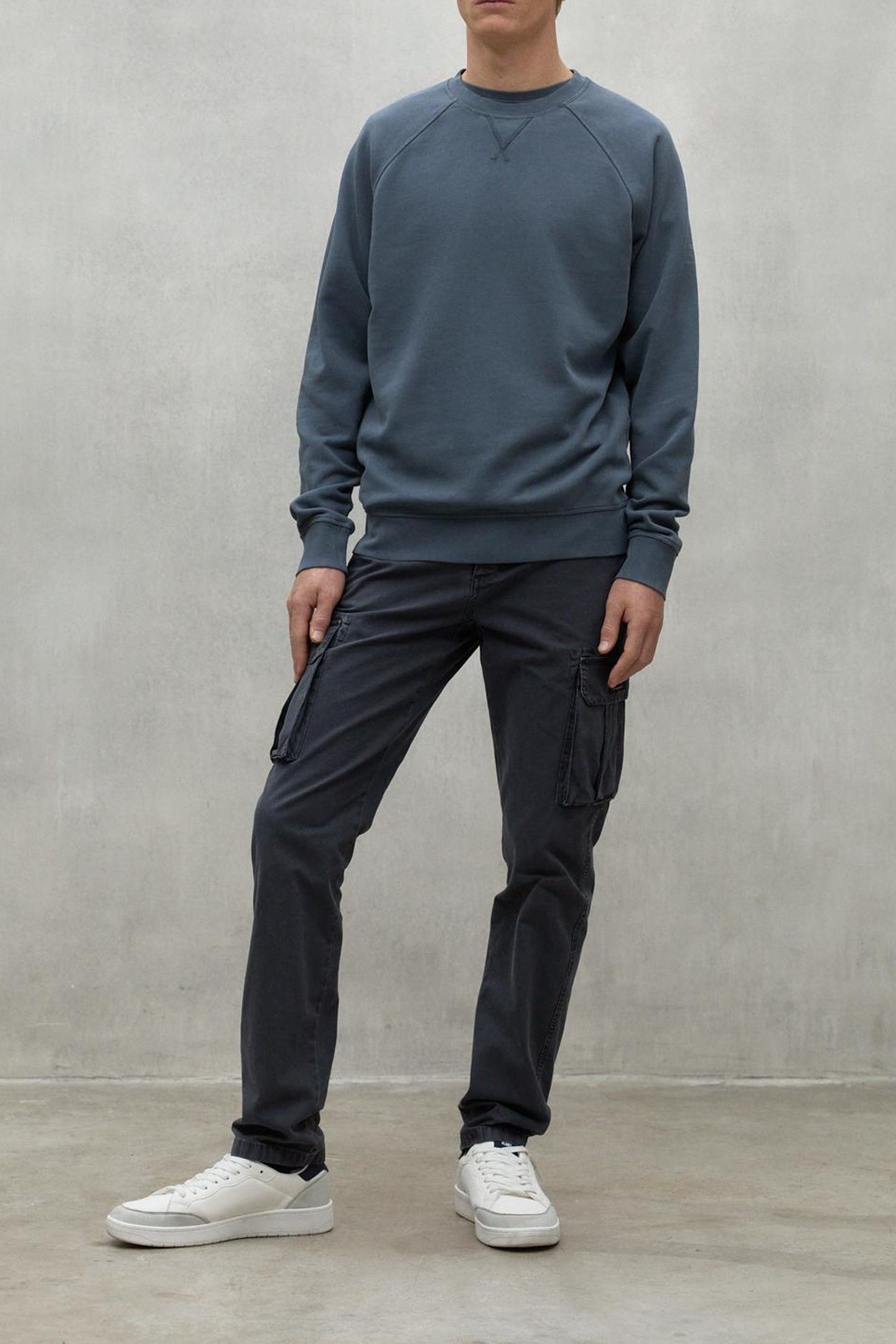 BERJAALF SWEATSHIRT STEEL BLUE 3
