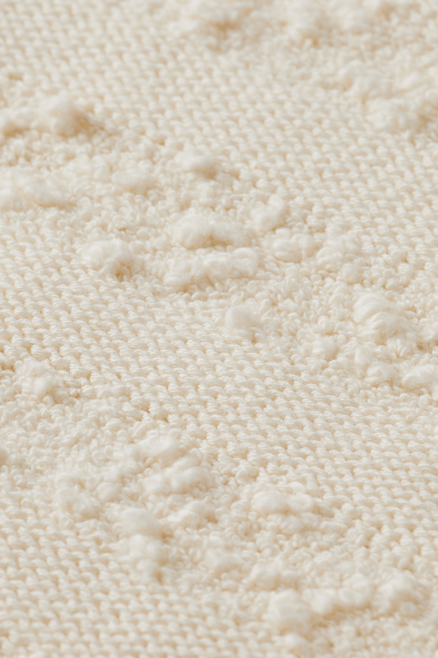 BOUCLÉ STRIPE CREW NECK CARDIGAN EGGNOG 6