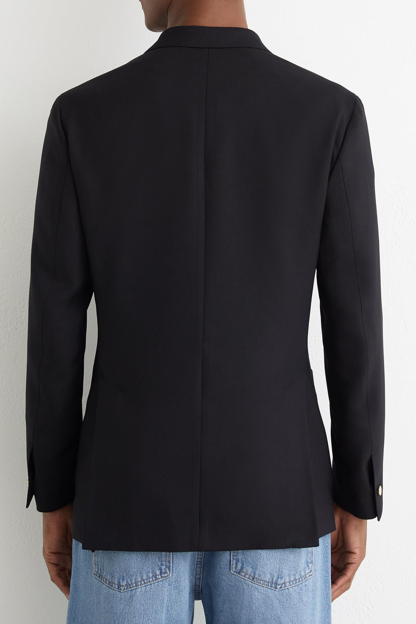 DB PEAK HOPSACK BLAZER NAVY 4