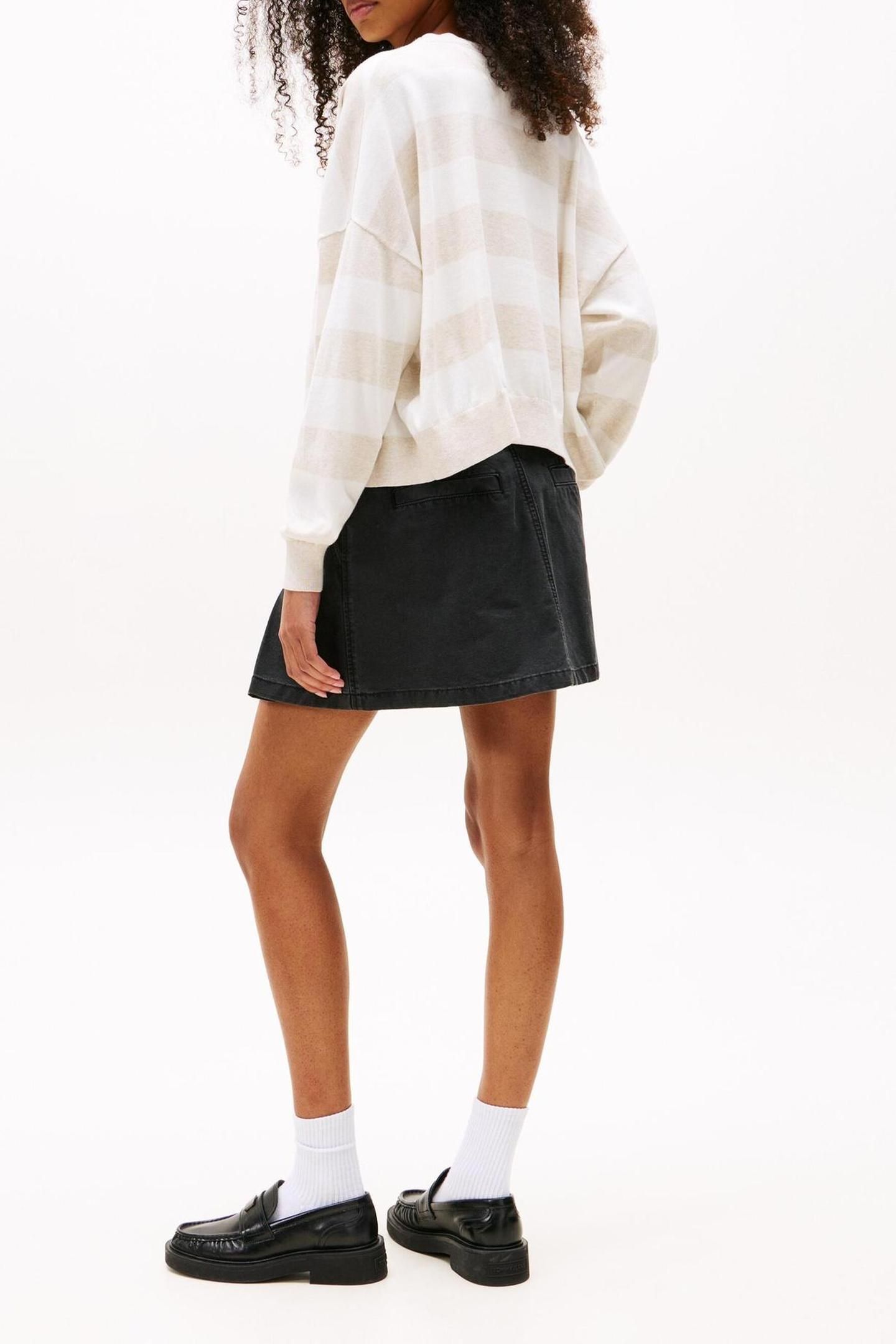 TJW RELAXED STRIPE CARDIGAN OATMEAL HEATHER/STRIPE 3