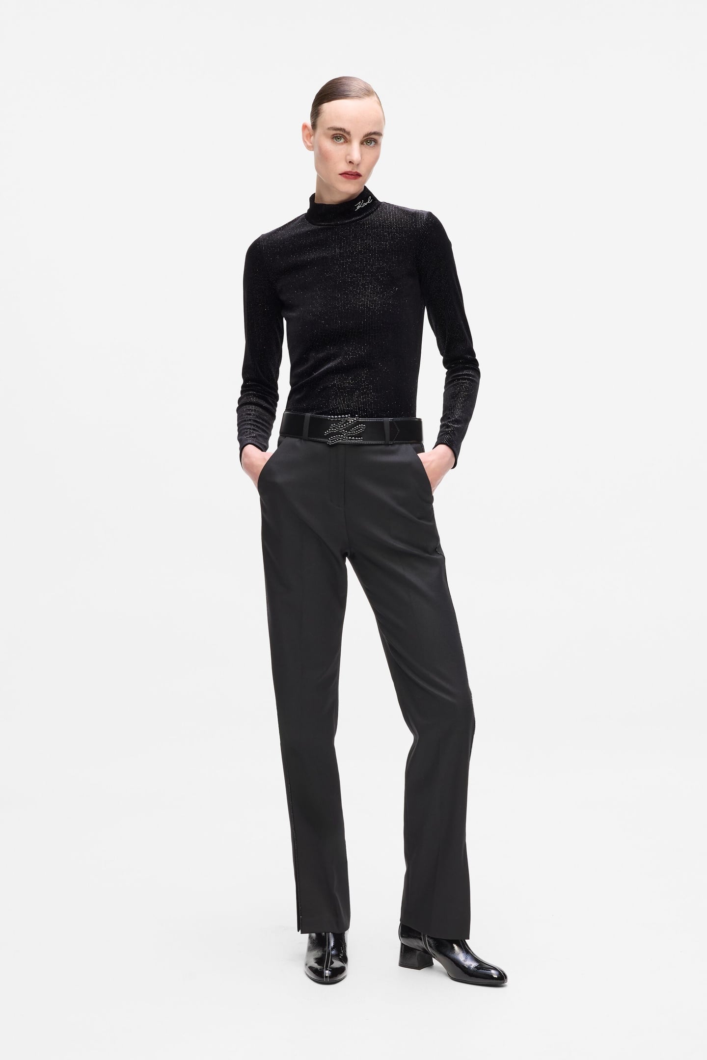SPARKLE VELVET LONGSLEEVE BLACK 2