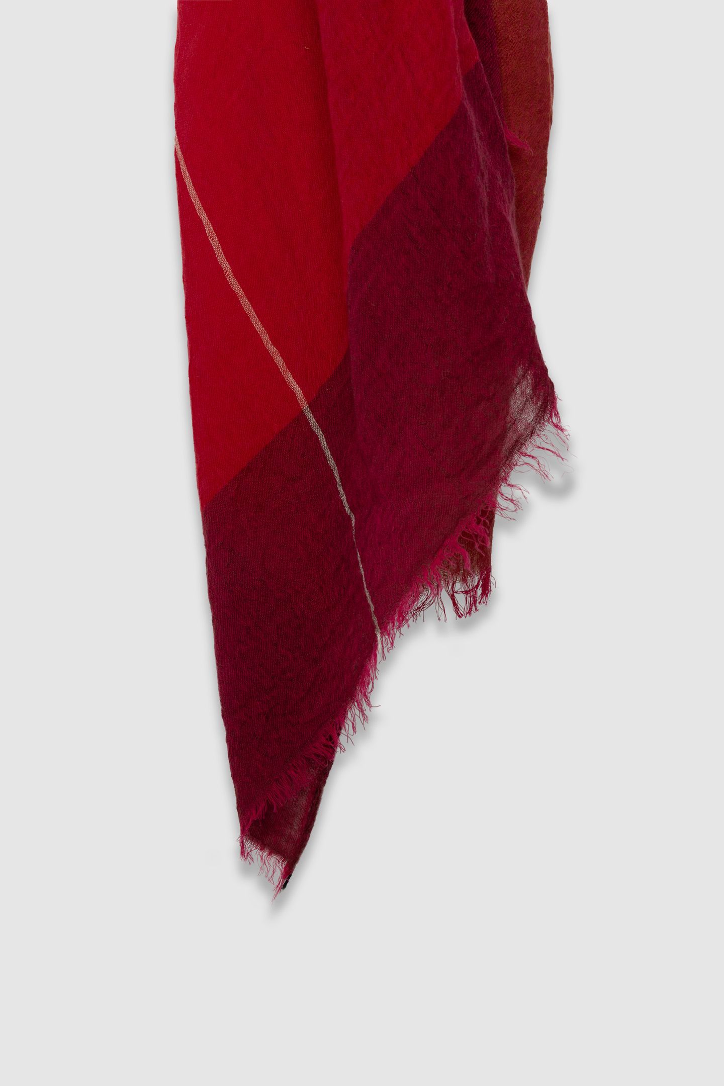 RED CHECK SCARF 4