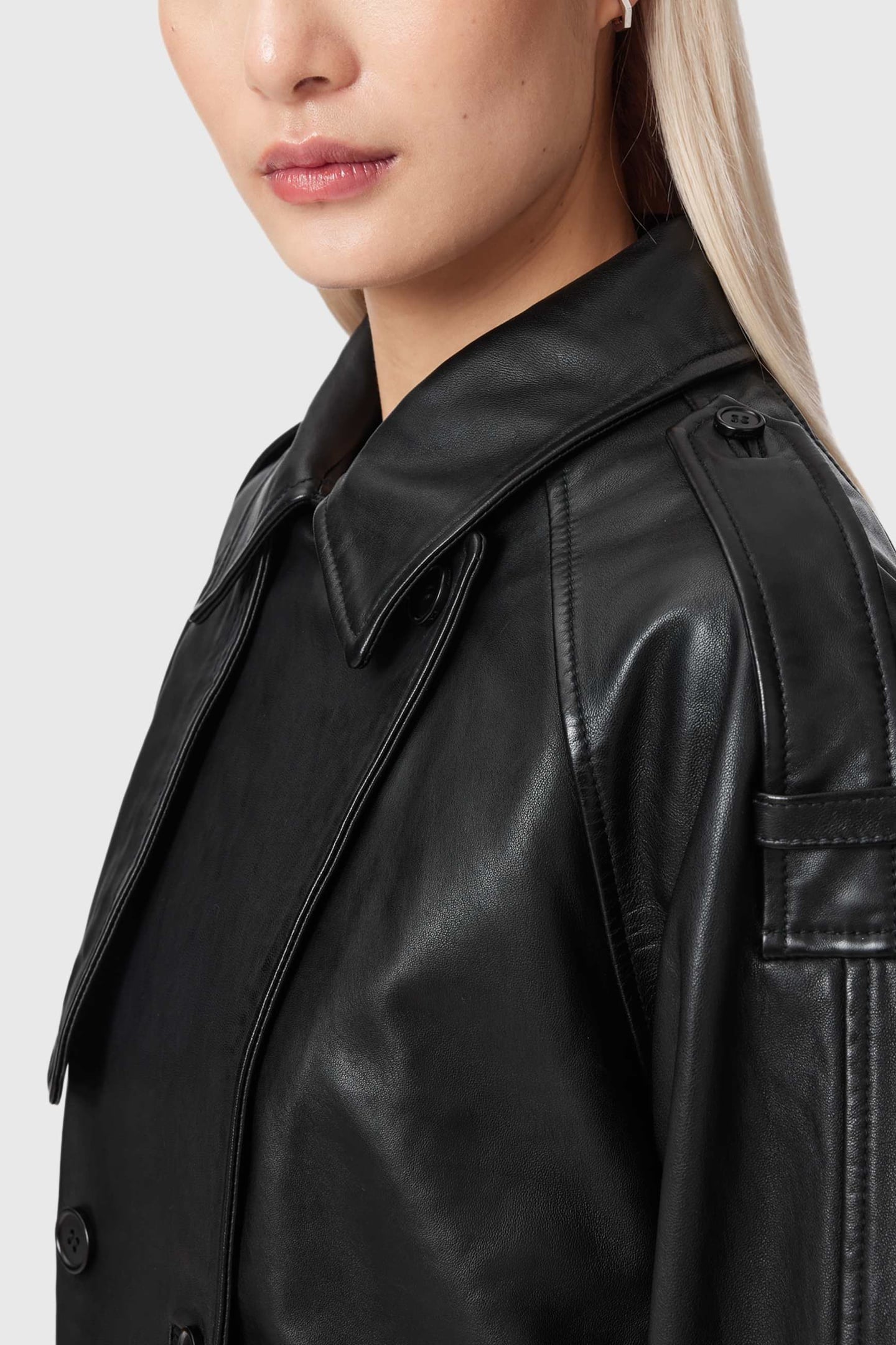 REYA CRPPED LTHR MAC BLACK 8