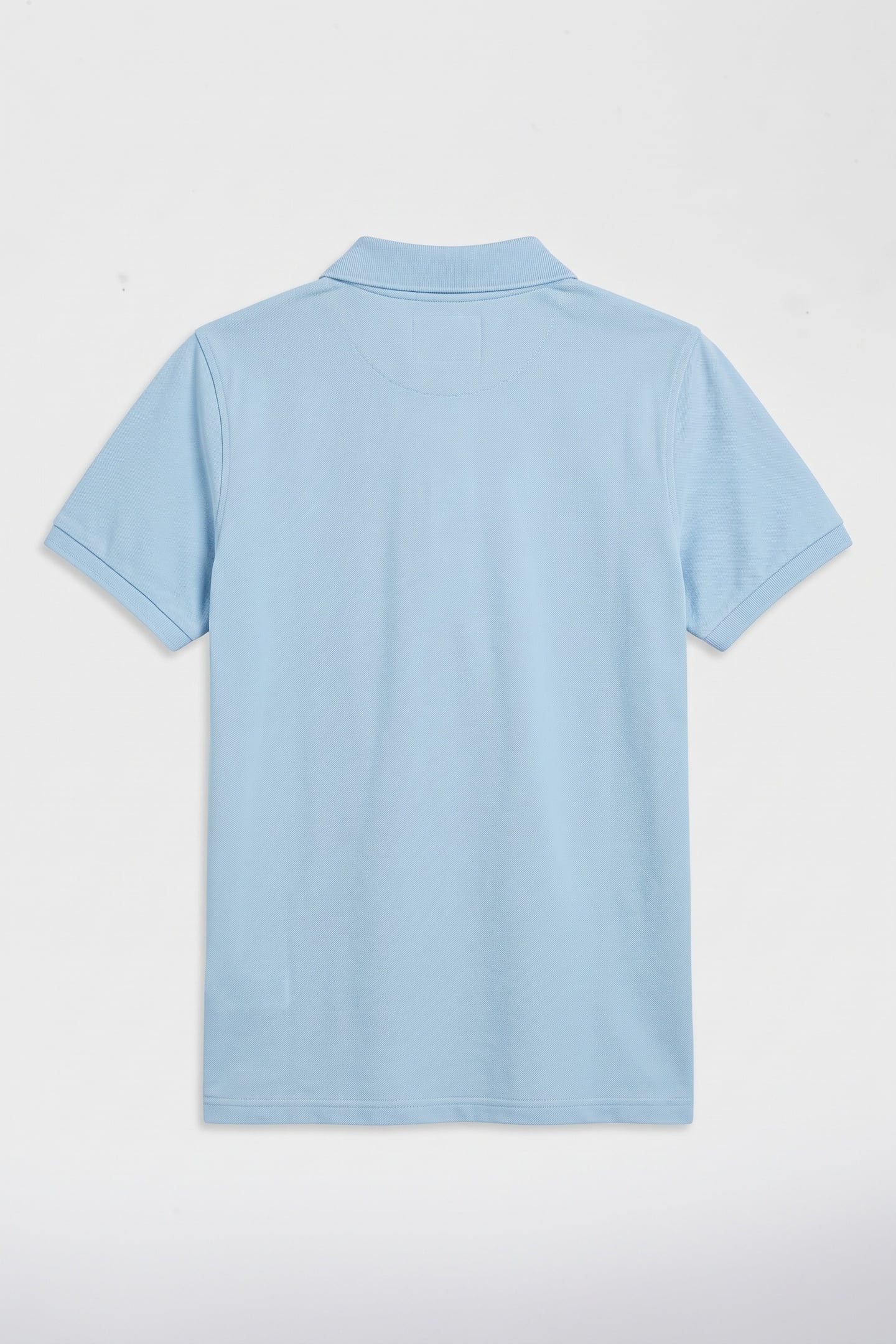 TEEN UNISEX SHIELD PIQUE SS POLO SHIRT SKY BLUE 3