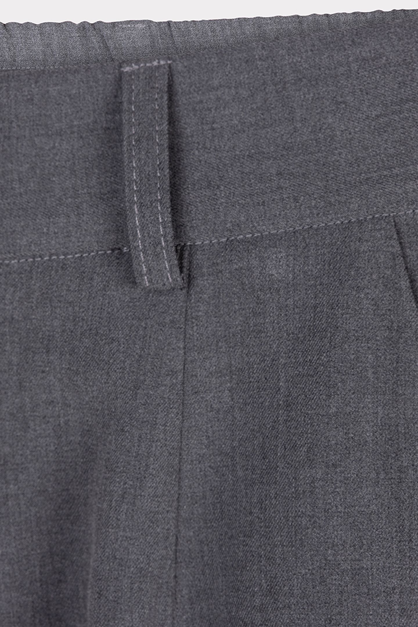 TROUSERS WIDE LEG ELASTIC MELANGE GREY MELANGE 7