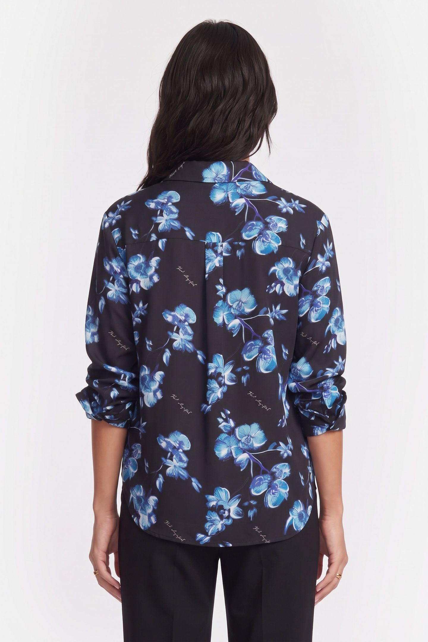 ORCHID FLUID BLOUSE BLUE ORCHID PRINT 4