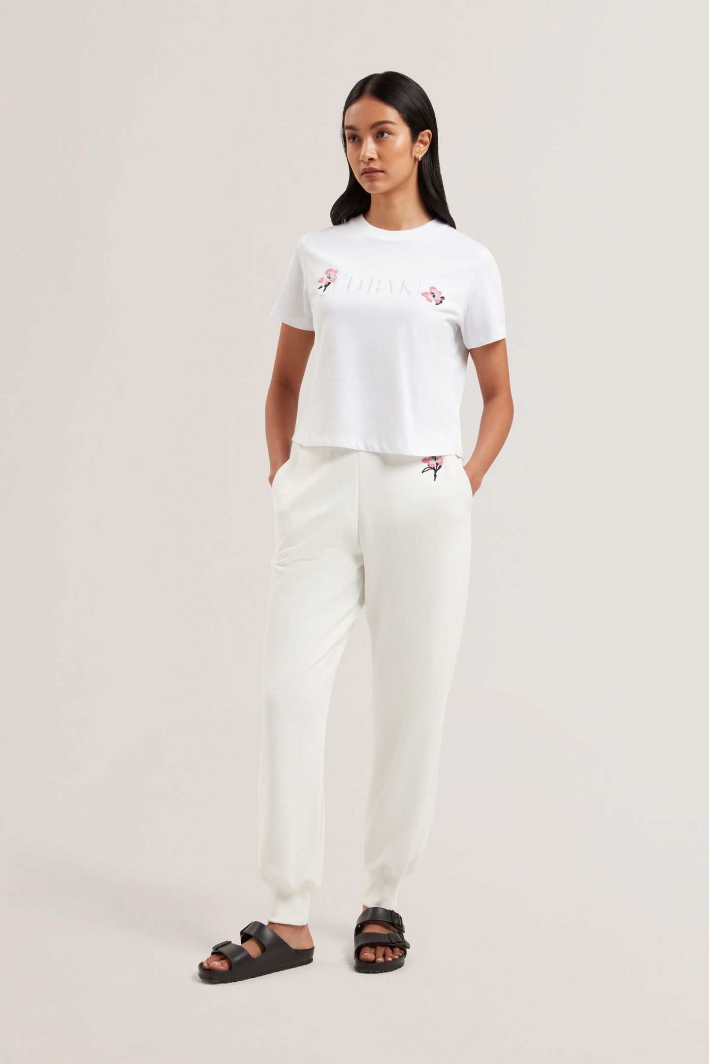 MOLII TED BAKER BRANDED T SHIRT WHITE 1