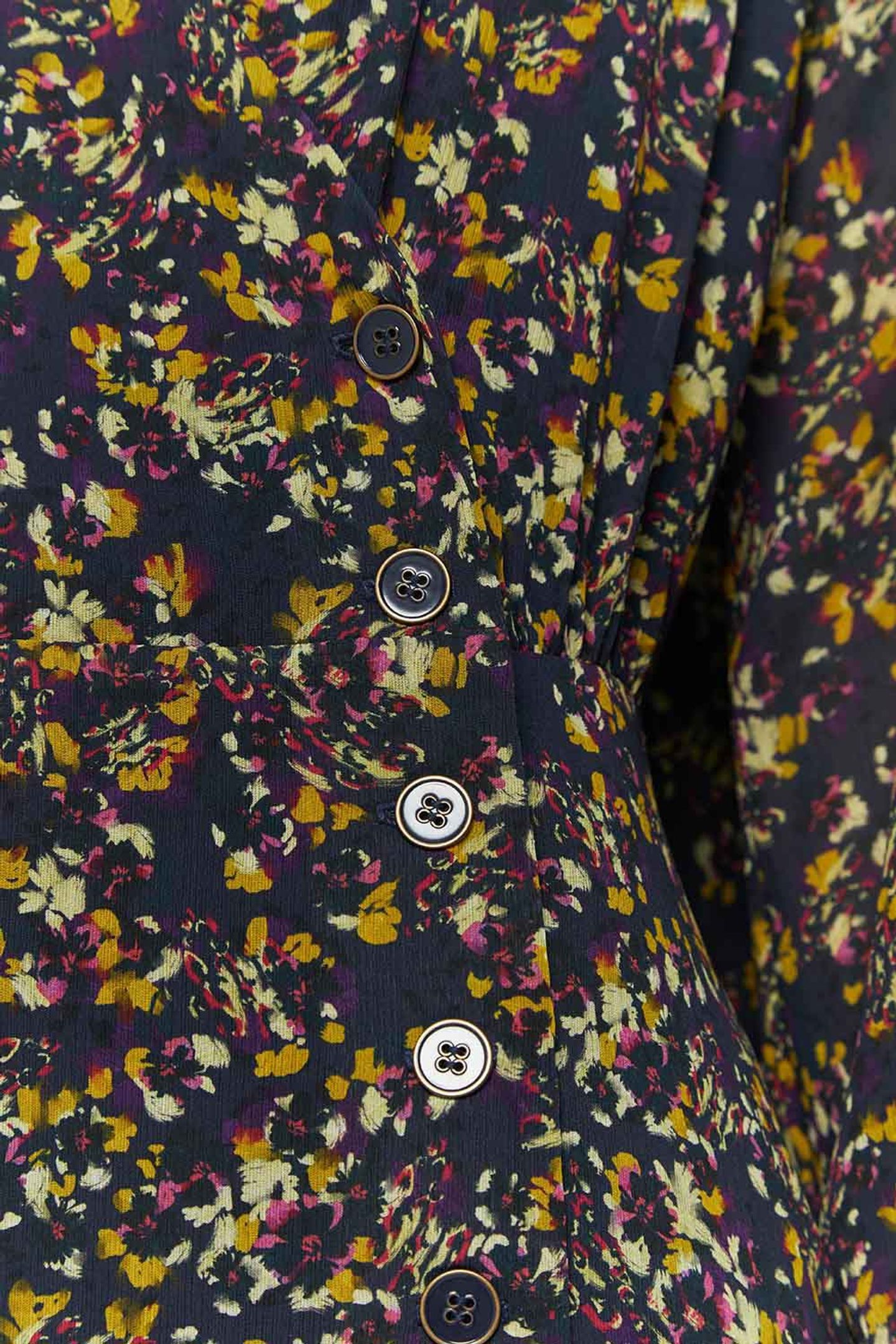 REASON _ NAVY MAXI DRESS WITH FLORAL PRINT IN RECYCLED POLYE 5