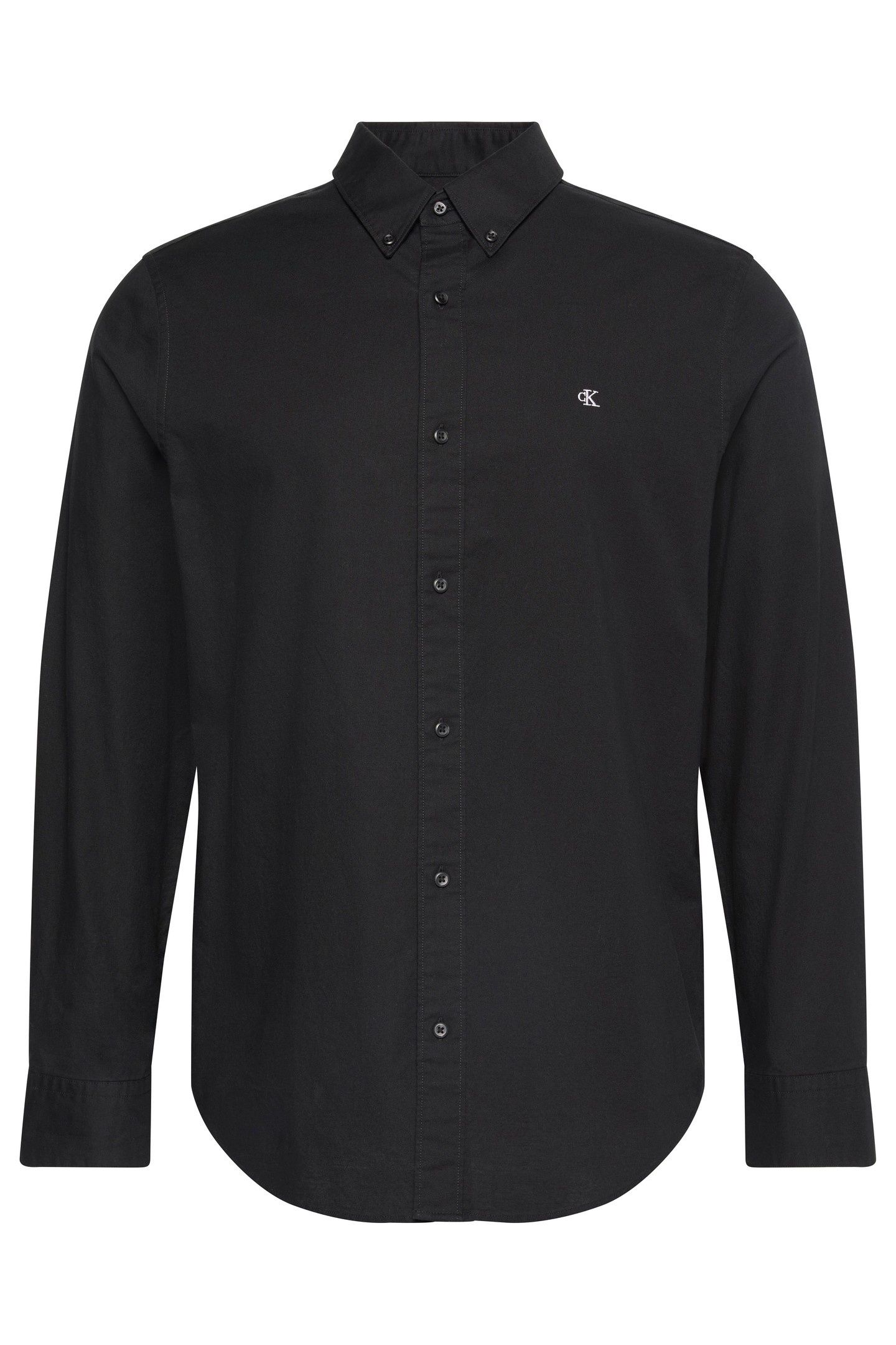 LS SOLID OXFORD CLASSIC SHIRT BLACK 3