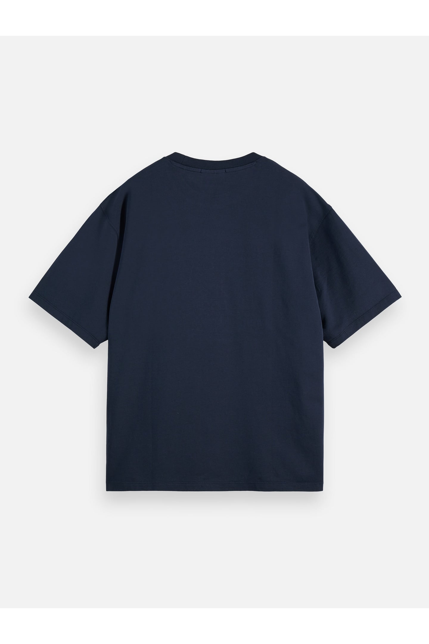 CROSS-STITCHED FRONT ARTWORK LOOSE-FIT T-SHIRT BLACK 5