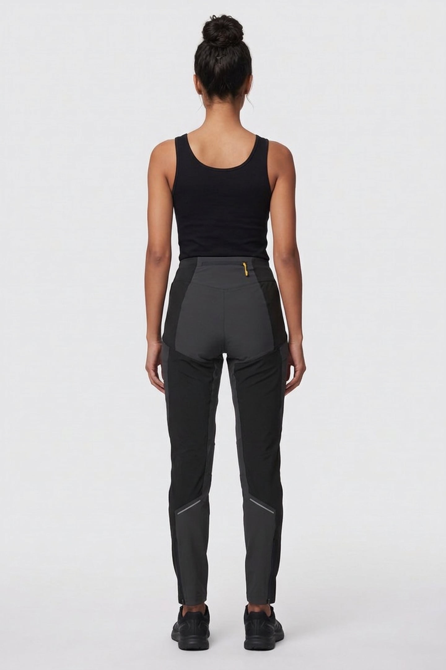 FLØYEN ORIGINAL TIGHT PANTS SOLID CHARCOAL/WAXED YELLOW 2