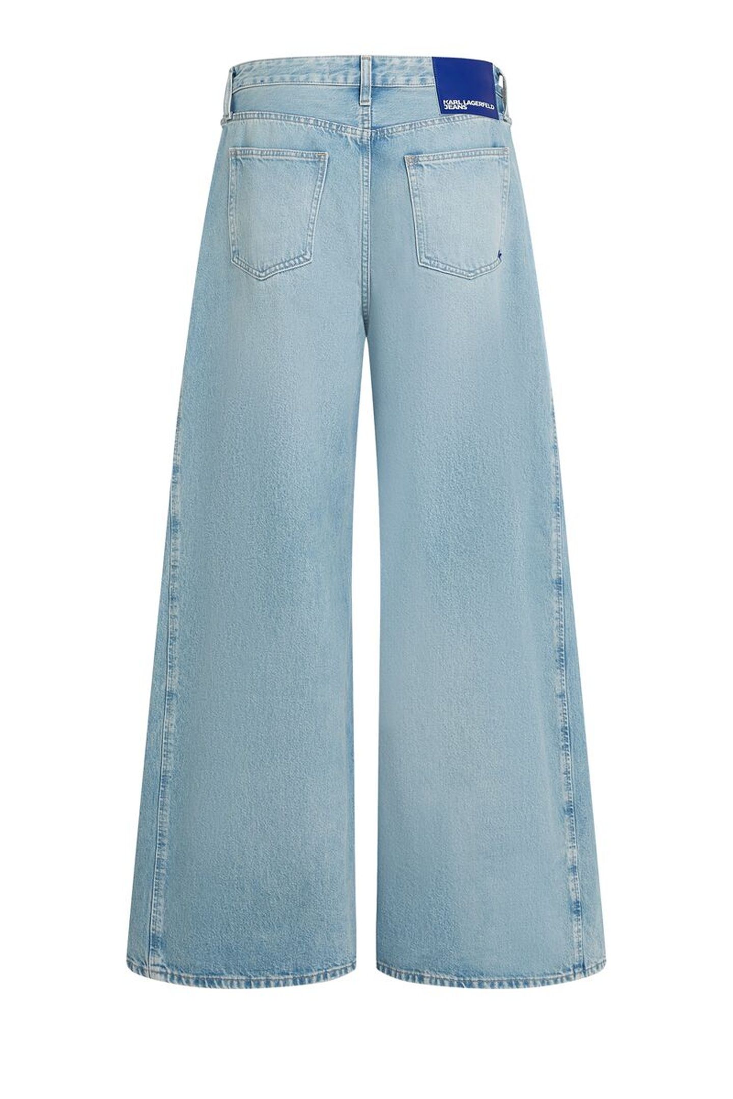 KLJ LR WIDE LEG PANEL DENIM WASHED LIGHT BLUE 5