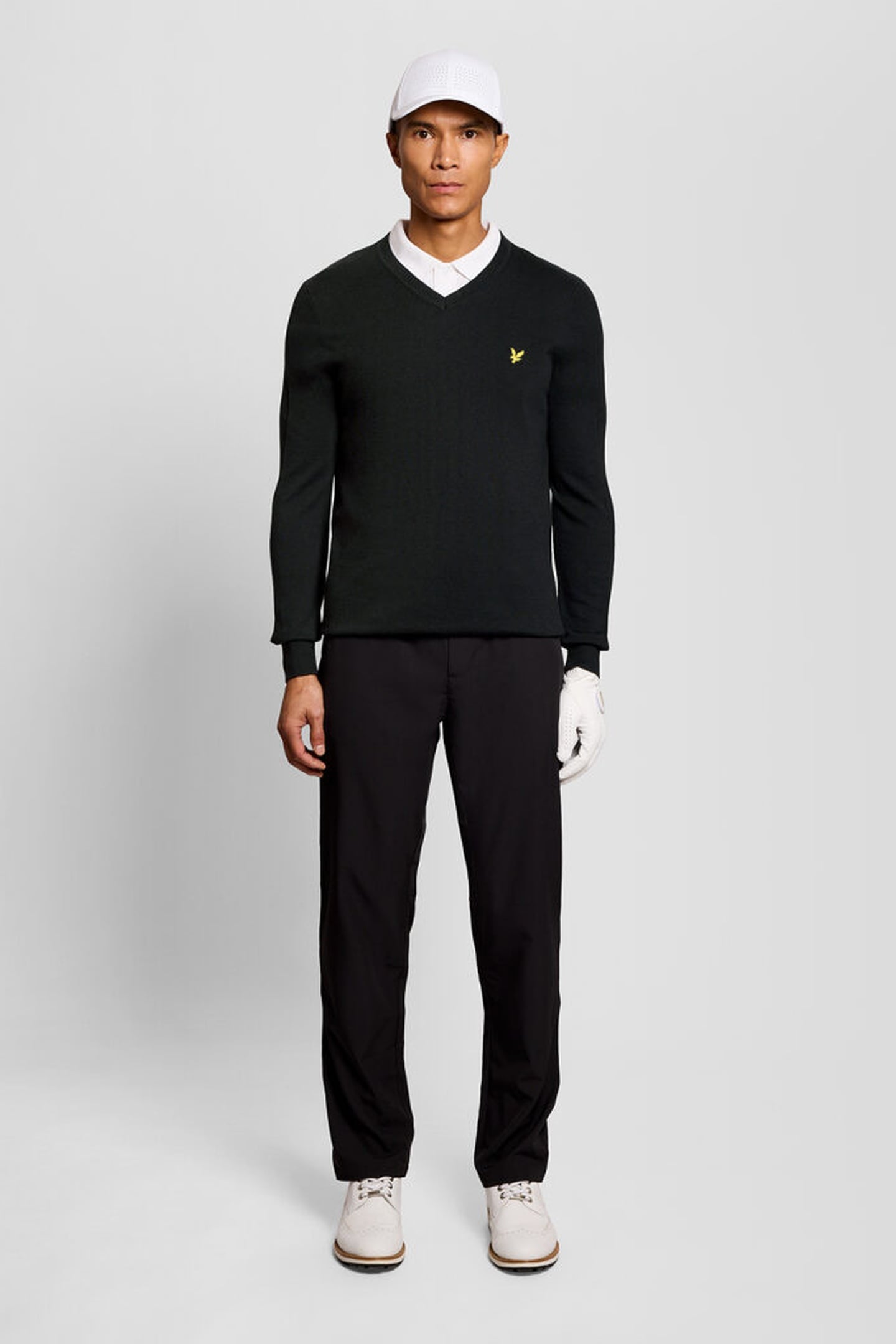 GOLF 1874 V NECK PULLOVER JET BLACK 3
