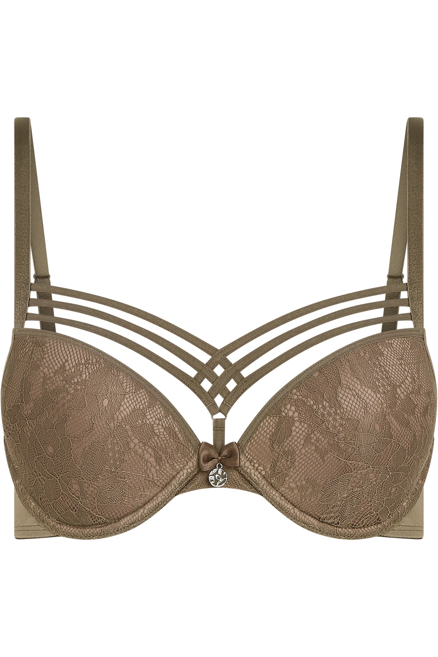 DAME DE PARIS CAPPUCINO BROWN PUSH UP BRA 3