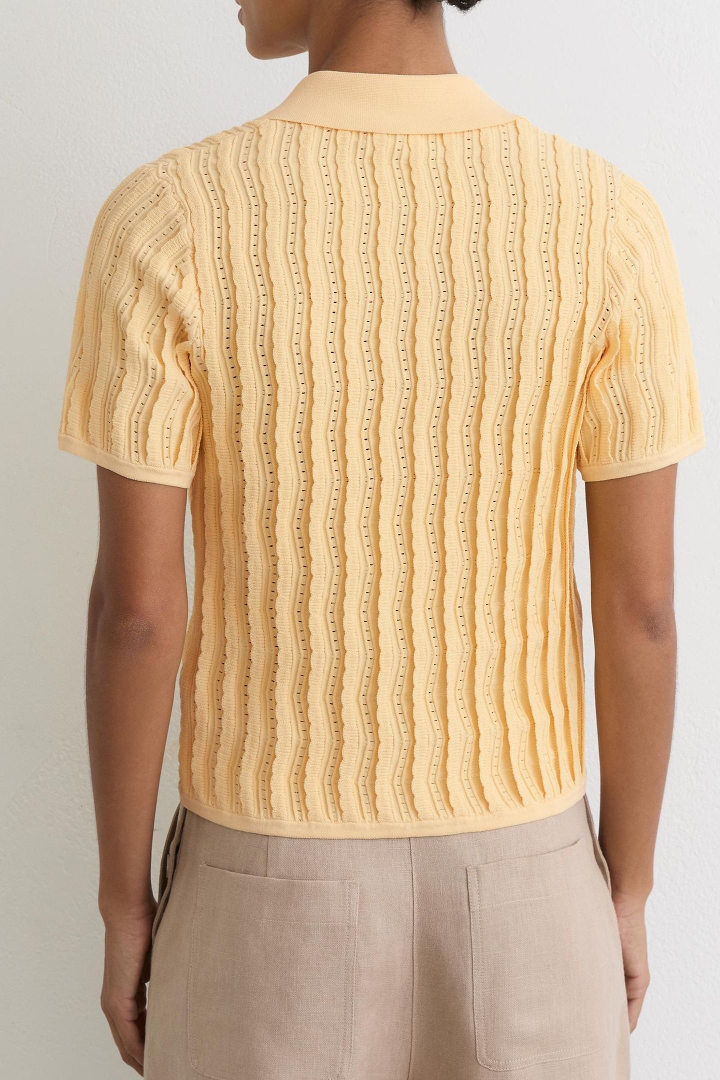 STITCH DETAIL SHIRT BUTTERMILK YELLOW 2