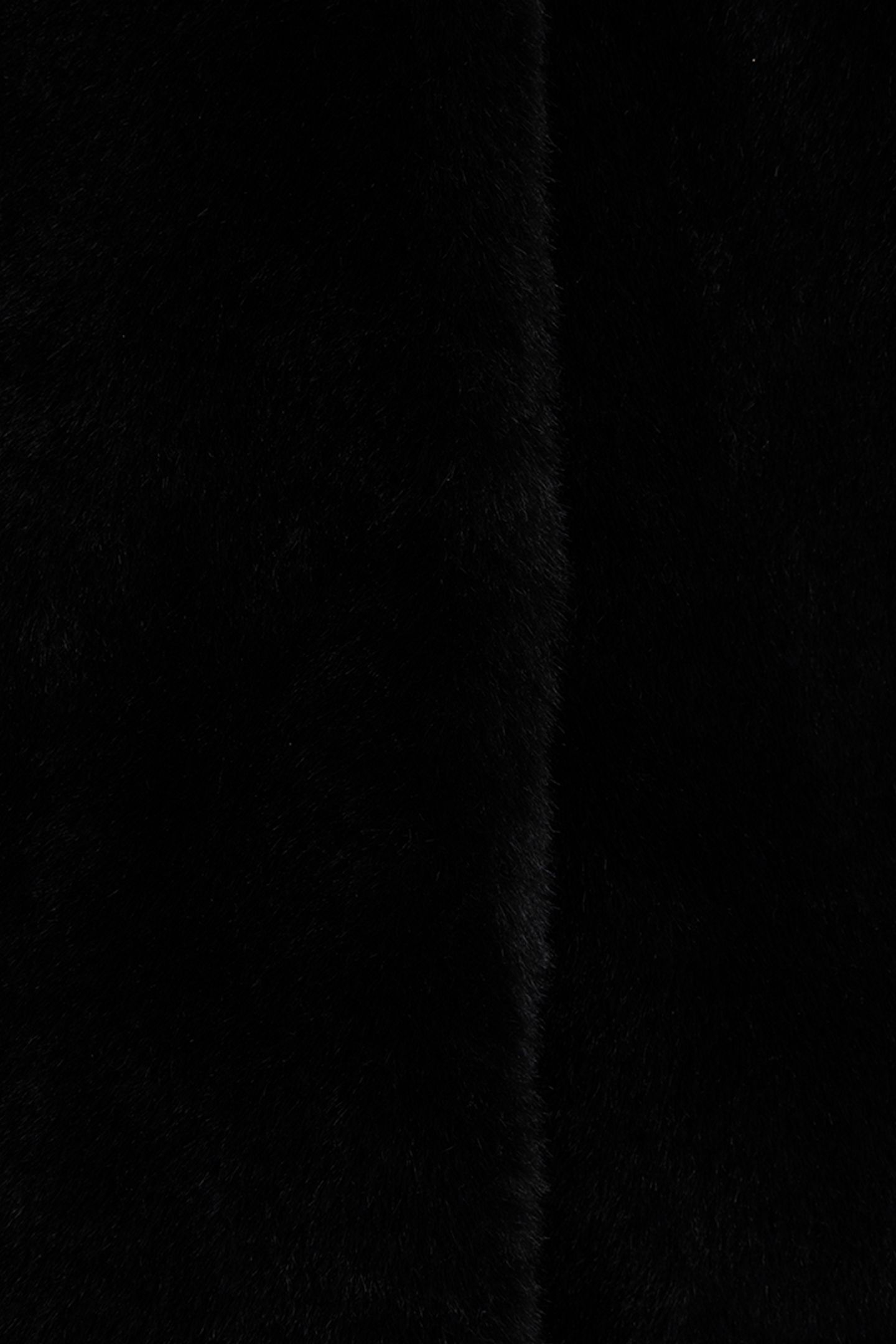 BODYWARMER FAKE FUR BLACK 7