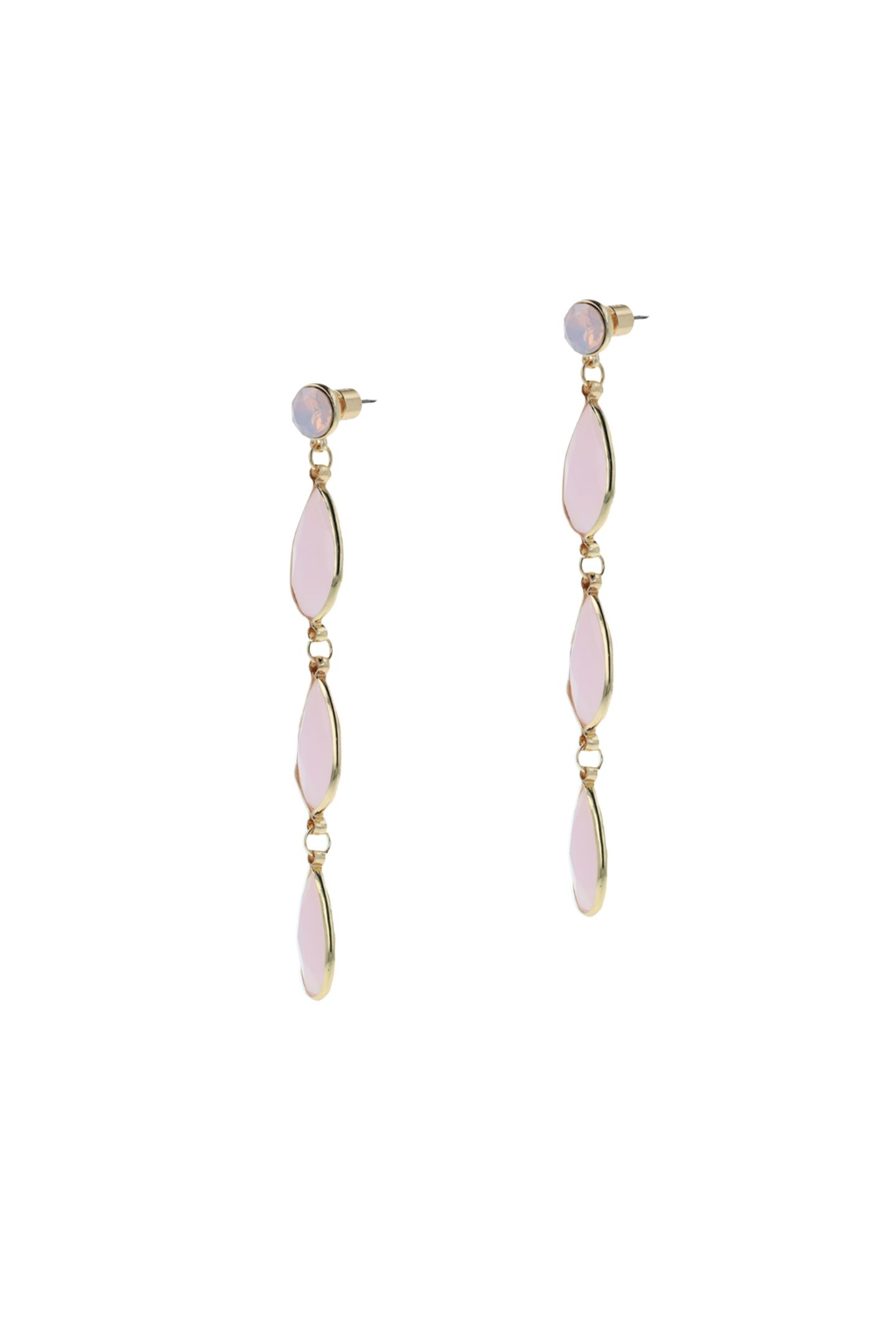 TRIPLE DROP EARHANGERS PINK 3