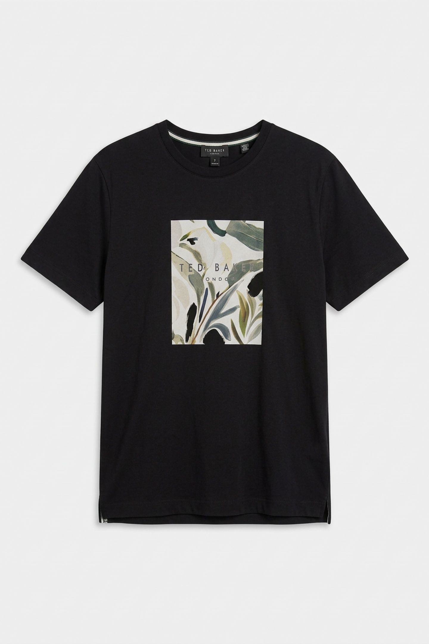JUSTINO SS BOX PRINT GRAPHIC T SHIRT BLACK 3