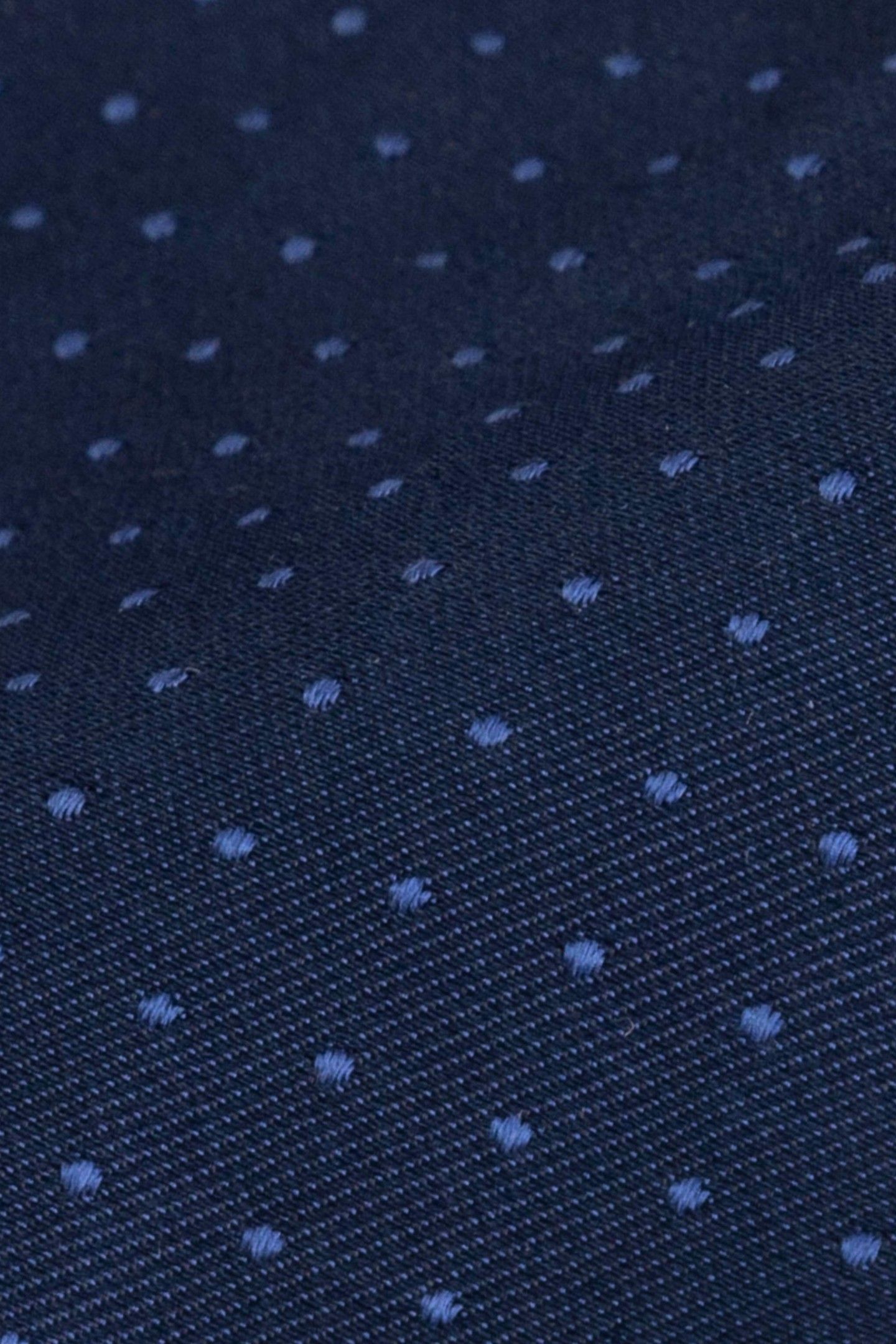 MINIMAL DOT SILK TIE DELTA BLUE 2