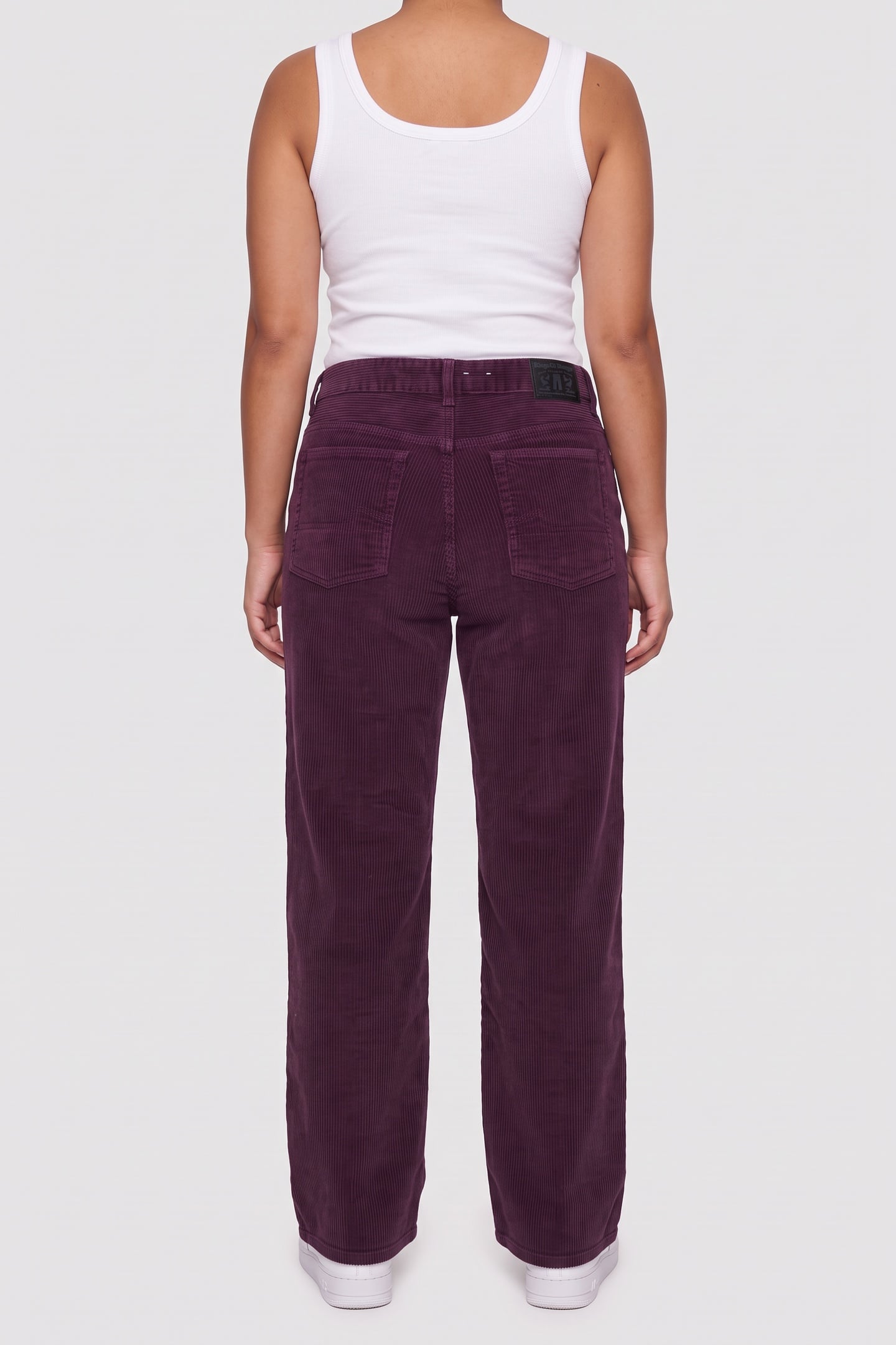 JANE CORD PANTS MAUVE WINE CORDUROY 2