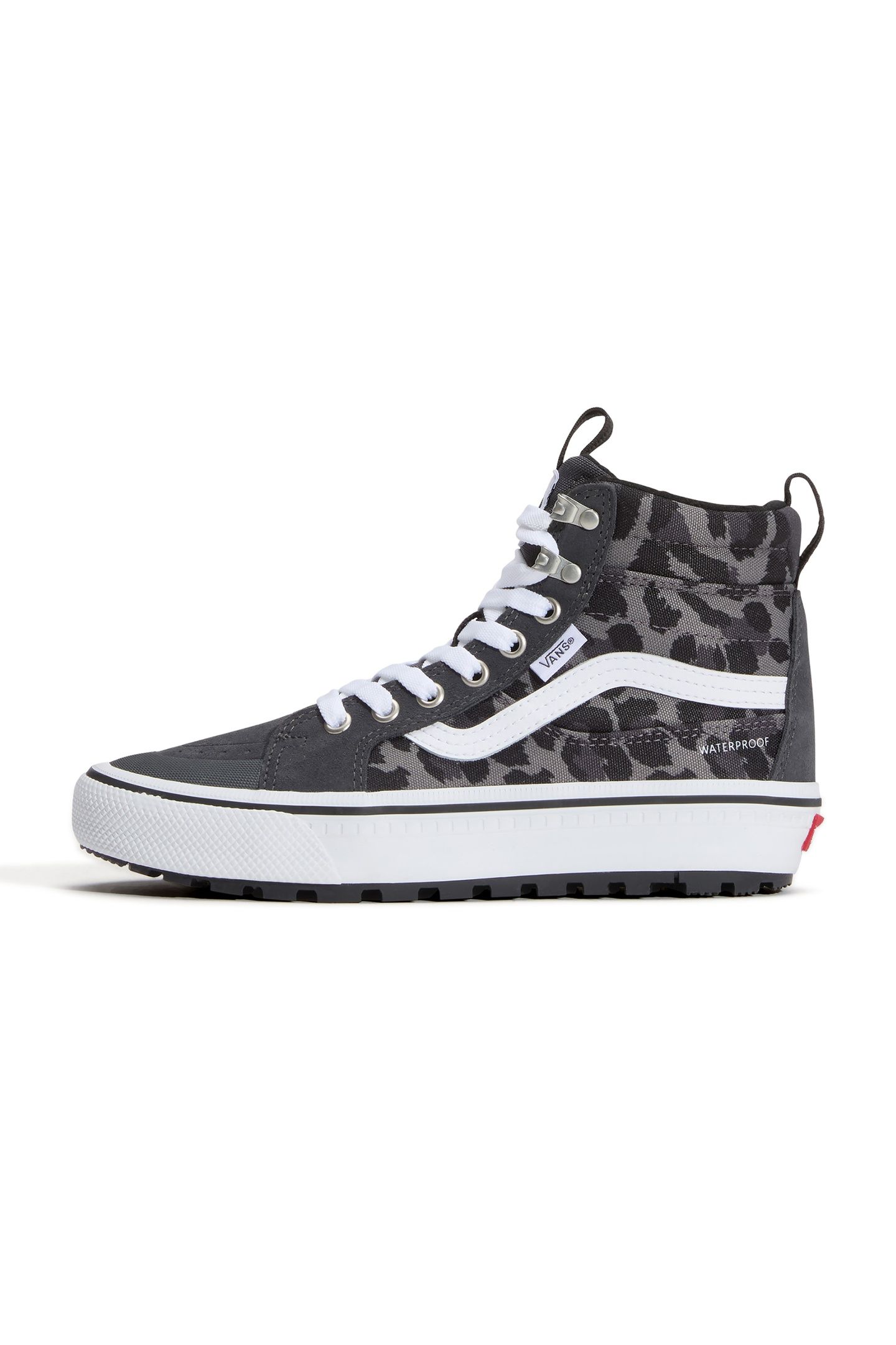 UNISEX SK8-HI WATERPROOF INSULATED MTE LEOPARD CHARCOAL GREY 2