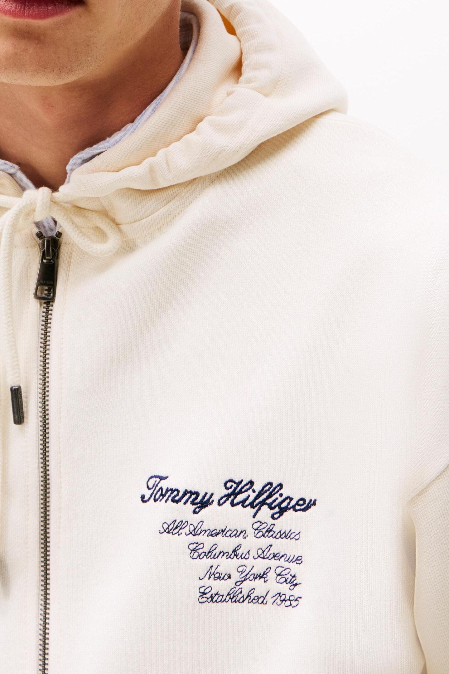 PREP ZIP THRU HOODIE IVORY PETAL 7
