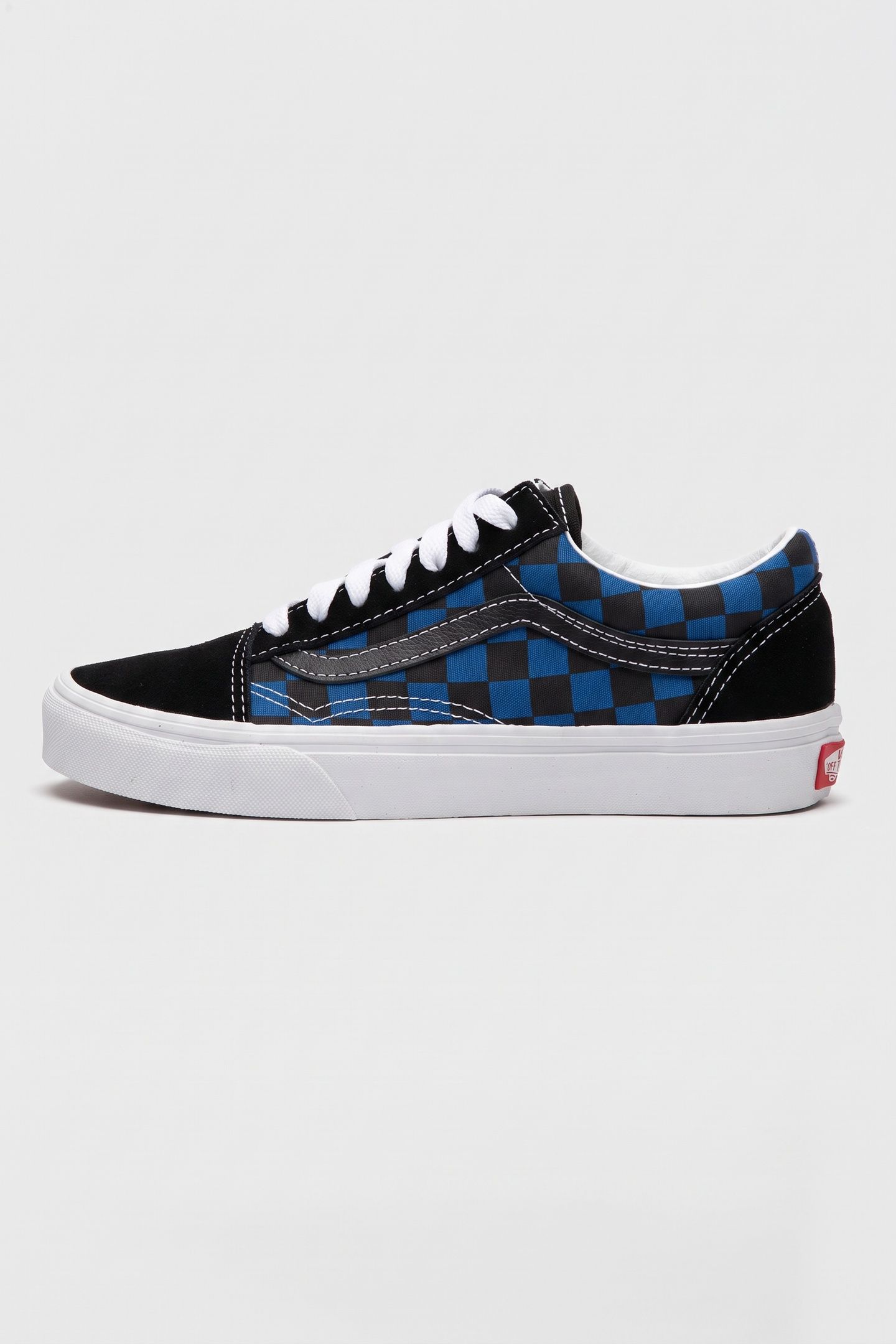 UNISEX OLD SKOOL CHECKERBOARD BLUE/BLACK 3