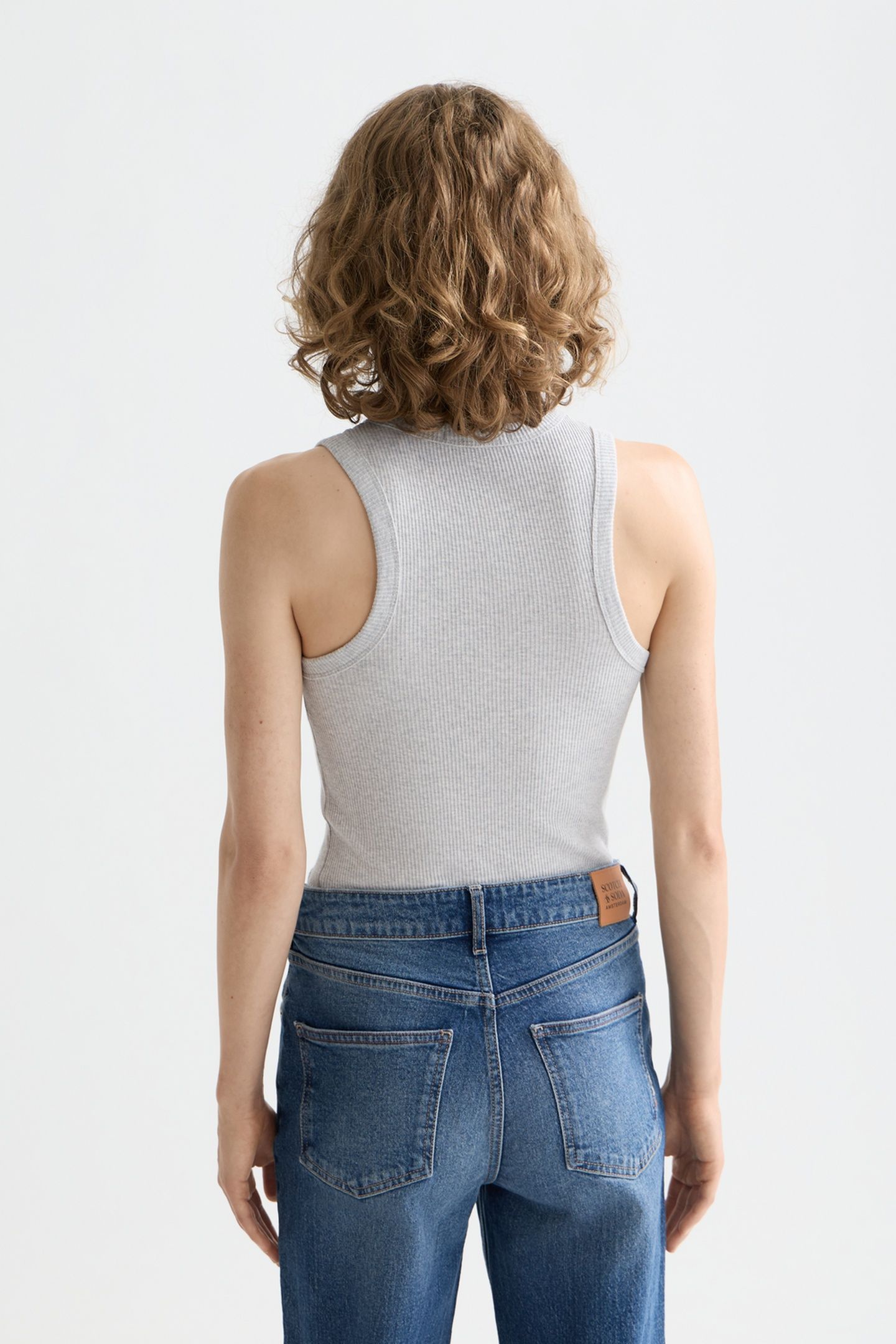 CORE RIB RACER TANK MEDIUM GREY 2