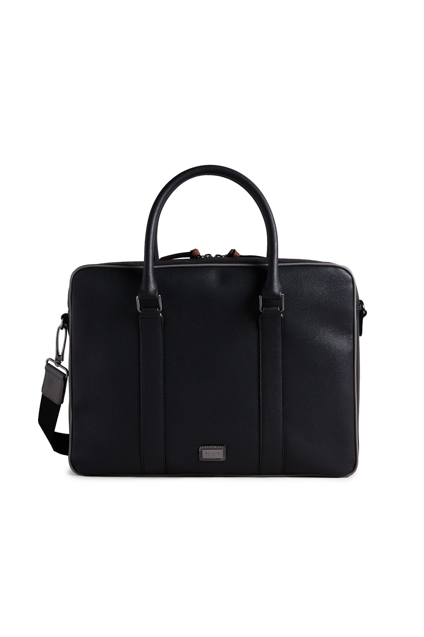 SPAIDE TEXTURED DOCUMENT BAG BLACK 2