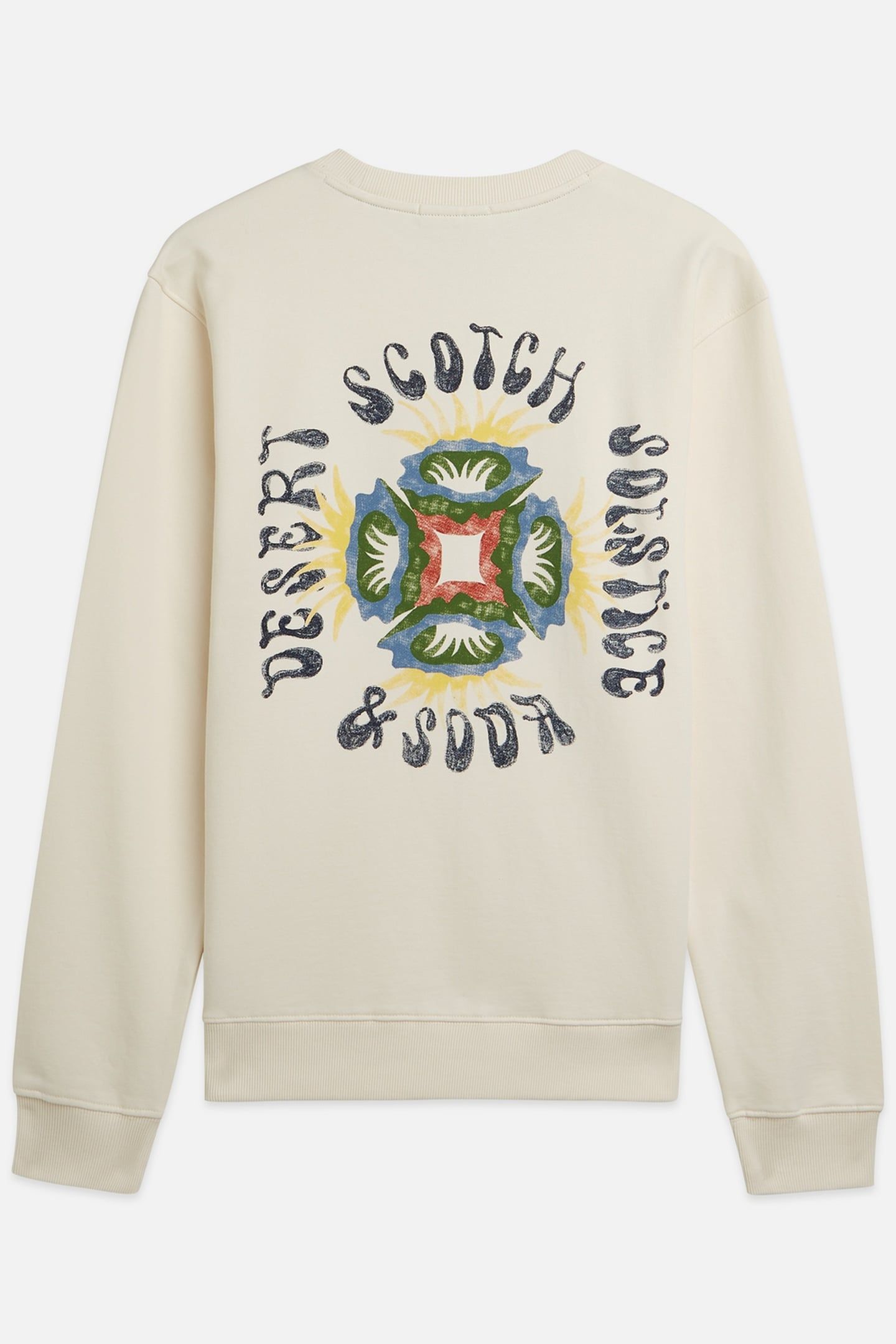 FRONT AND BACK ARTWORK REGULARFIT SWEATSHIRT LIGHT BEIGE 5