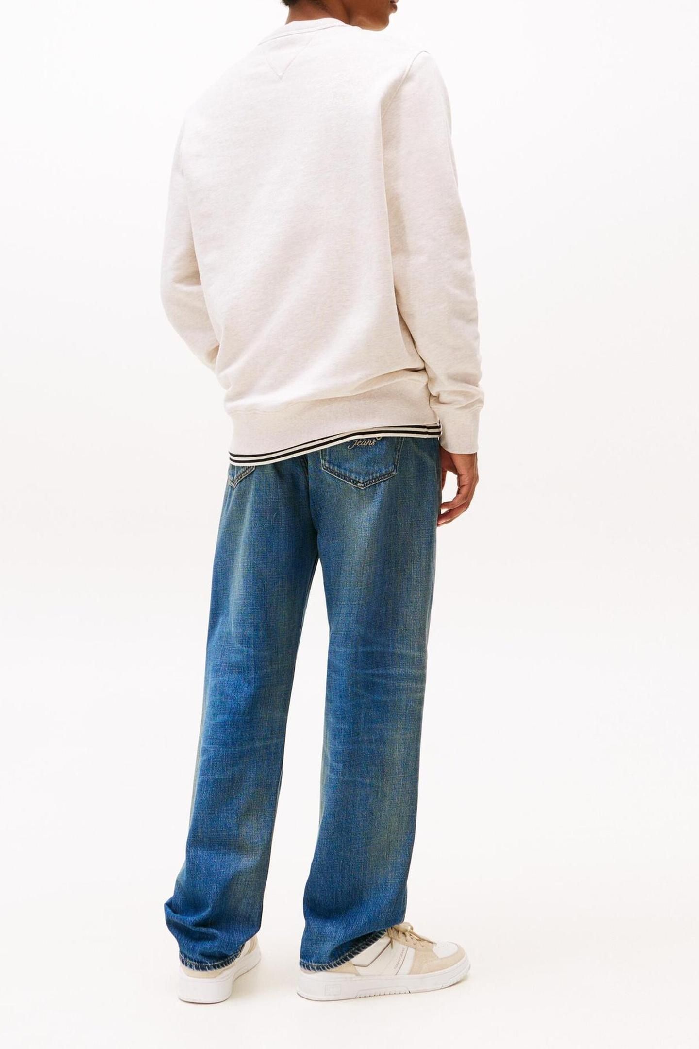 TJM REG BADGE CREW OAT MARL HEATHER TONAL 3