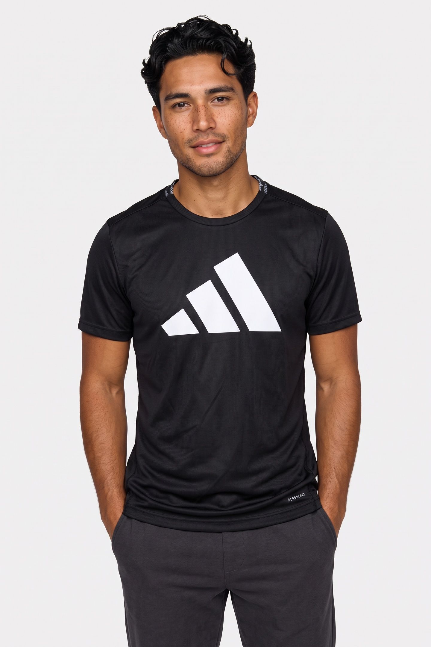 UNISEX RUN IT TEE BLACK 1