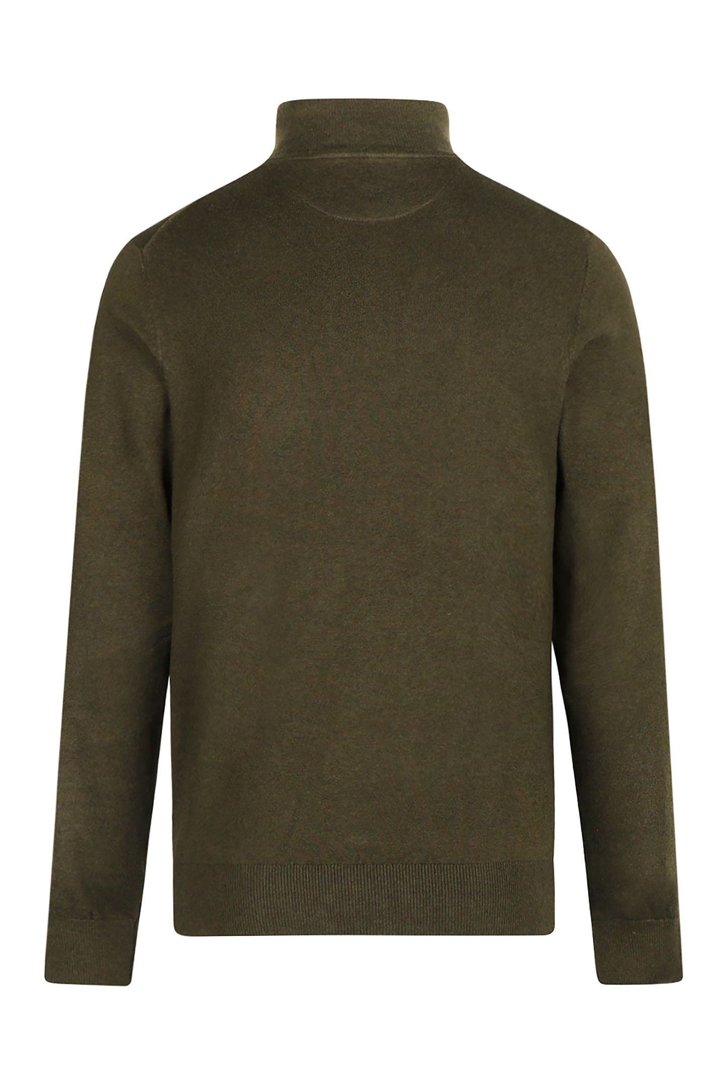 ZIP MOCK SWEATER DARK OLIVE 2